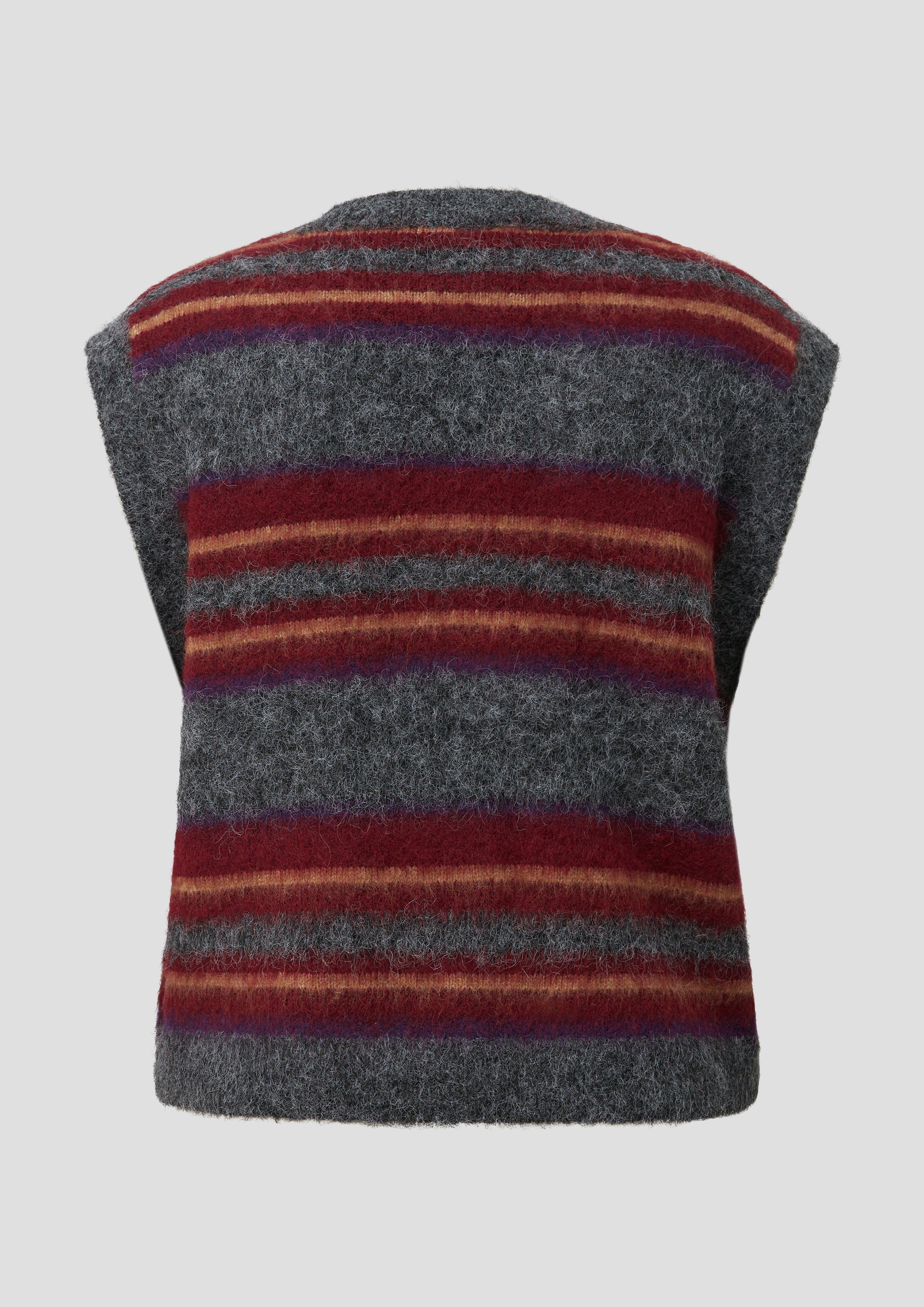 Femmes Gilet en maille douillette en gris de QS CURVE