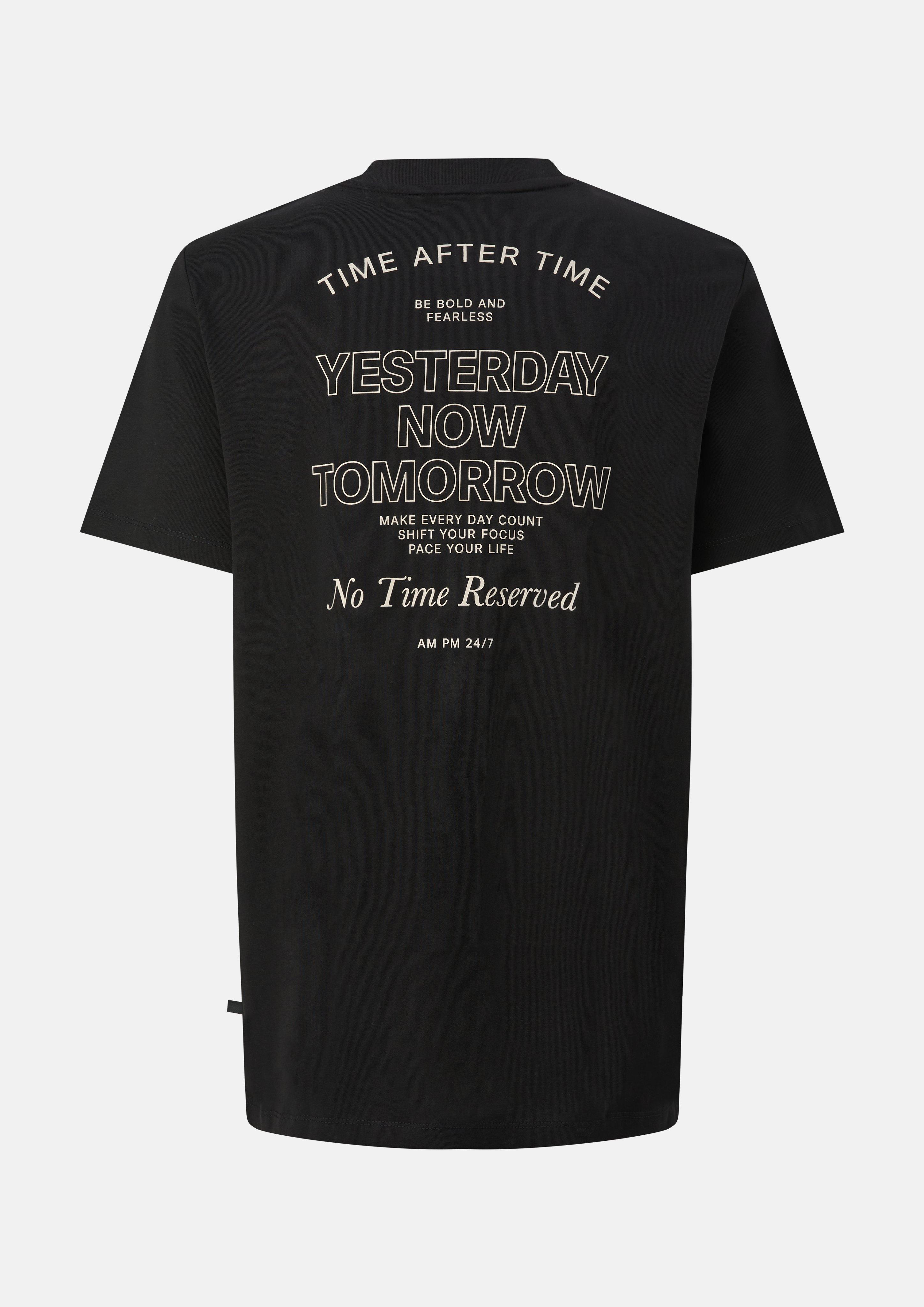 Hommes T-shirt en noir de s.Oliver Men Tall Sizes