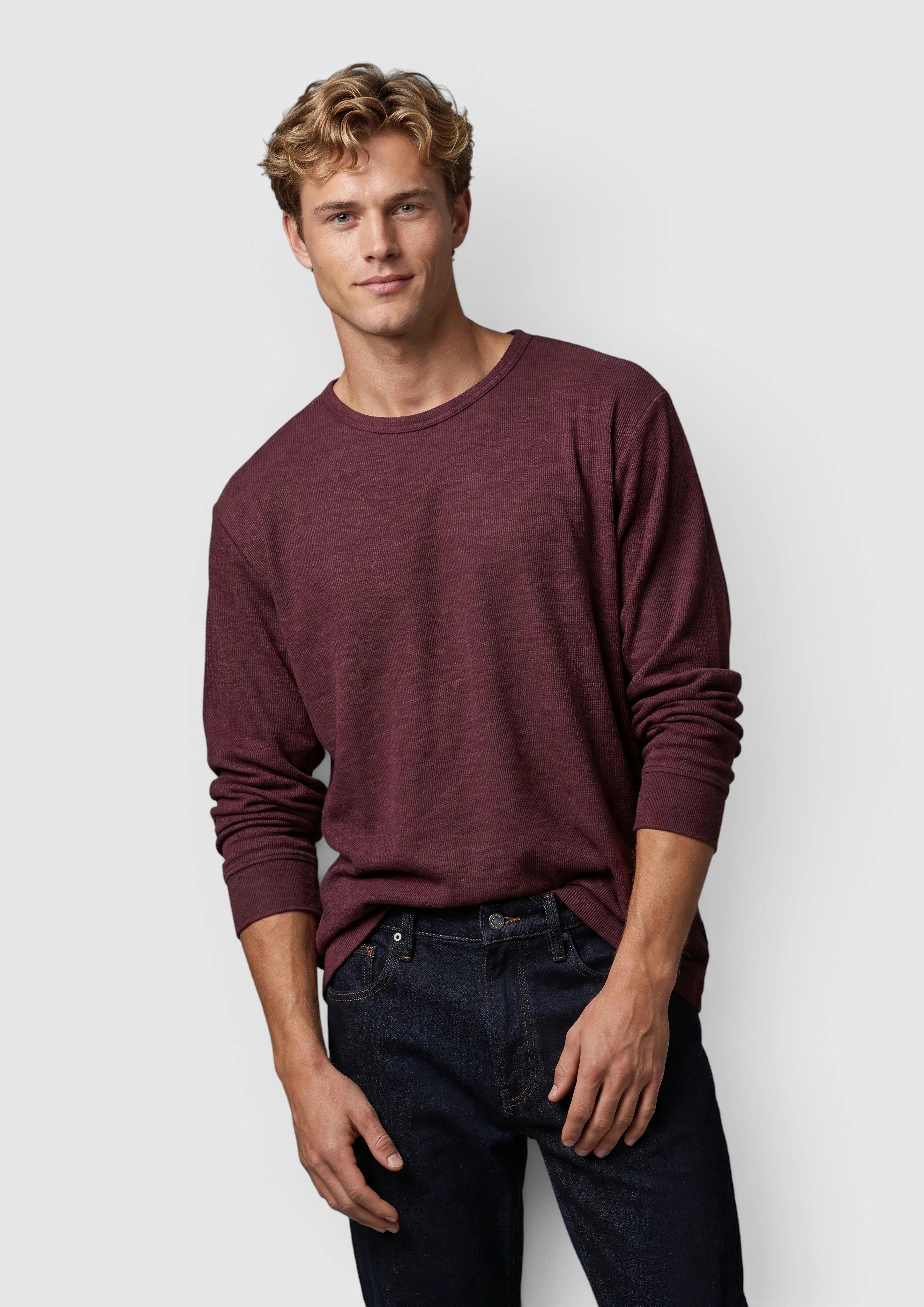 T-Shirt in bordeaux van s.Oliver Men Tall Sizes