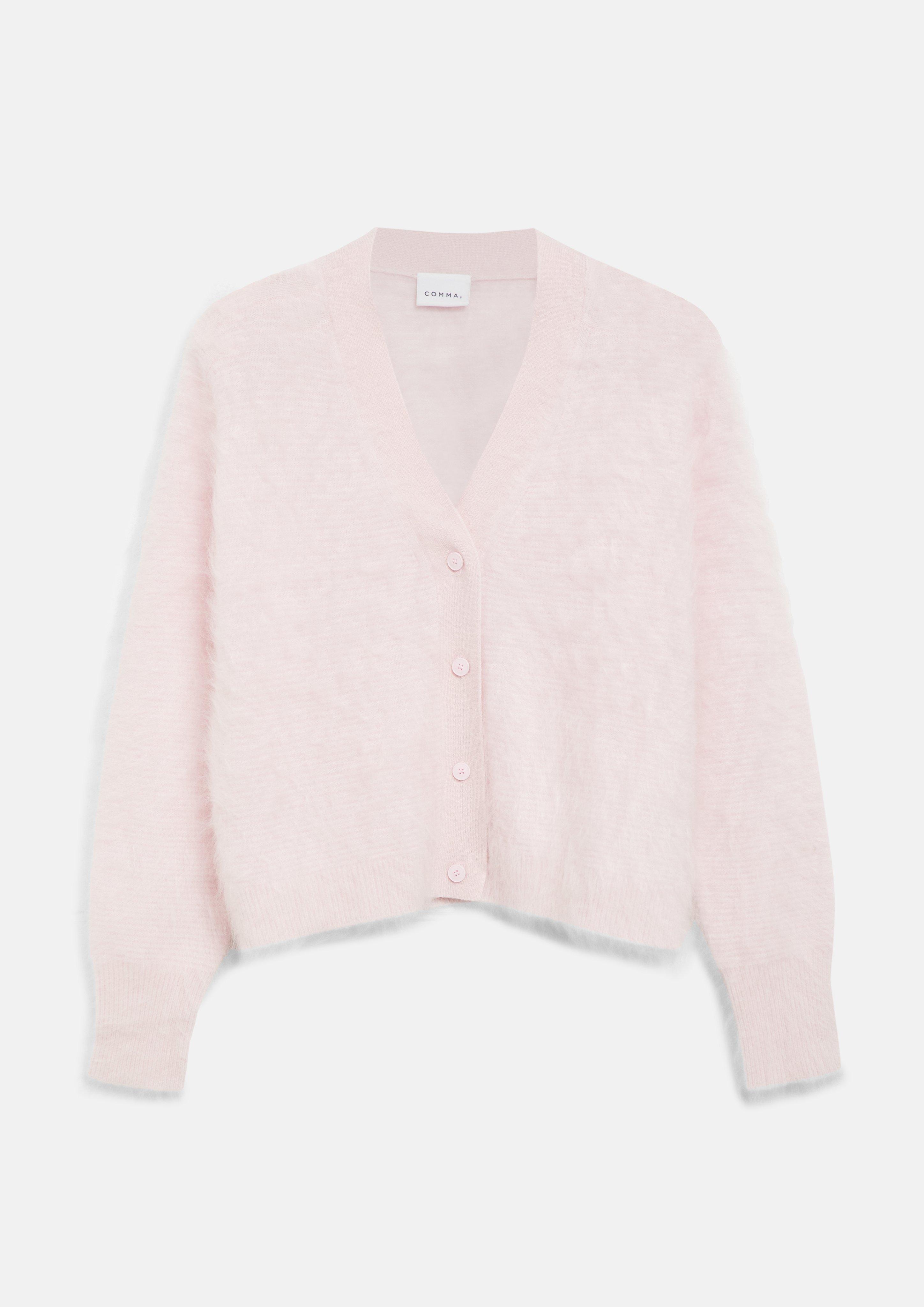 Strickjacke in pink von COMMA