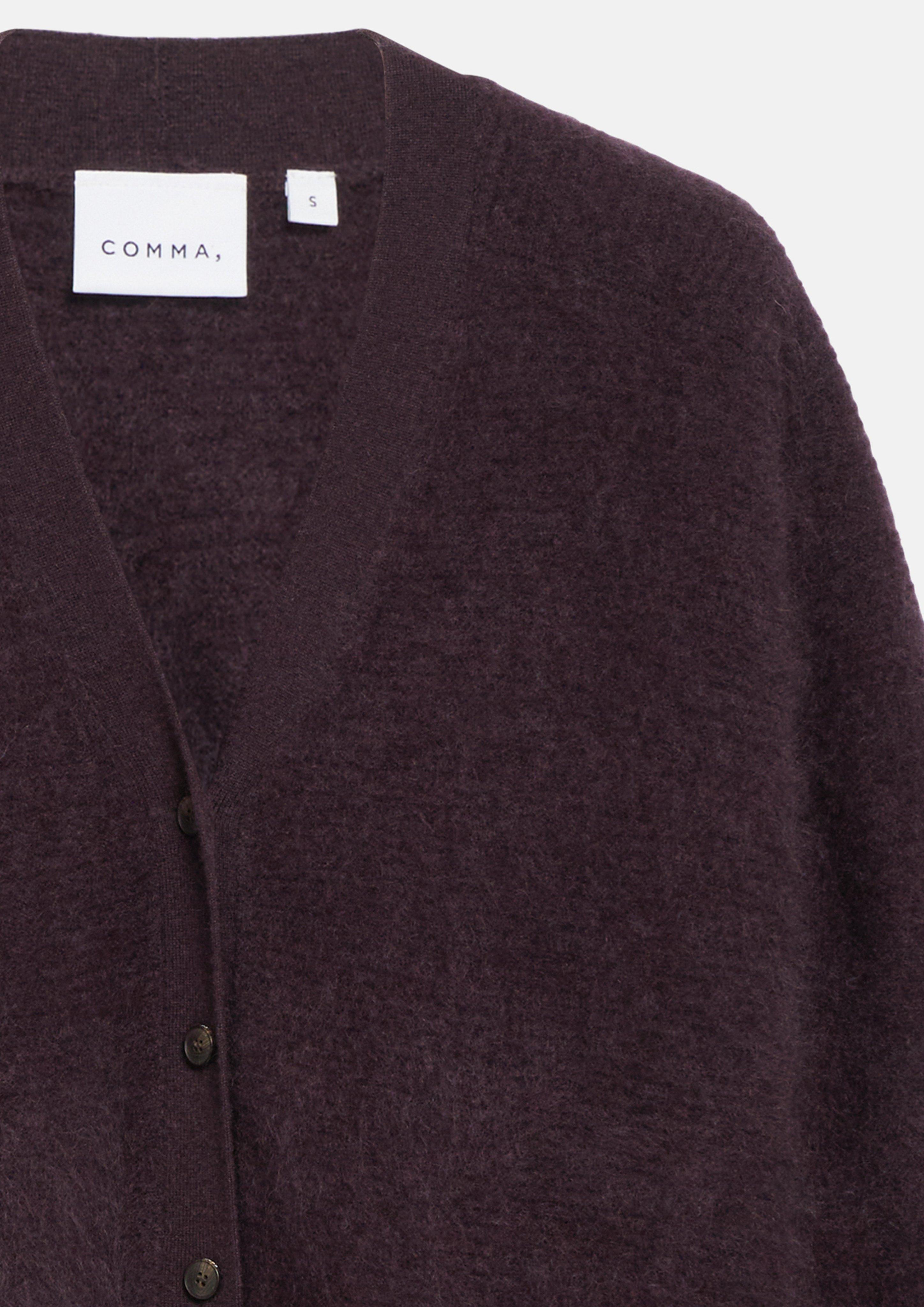 Strickjacke in lila von COMMA