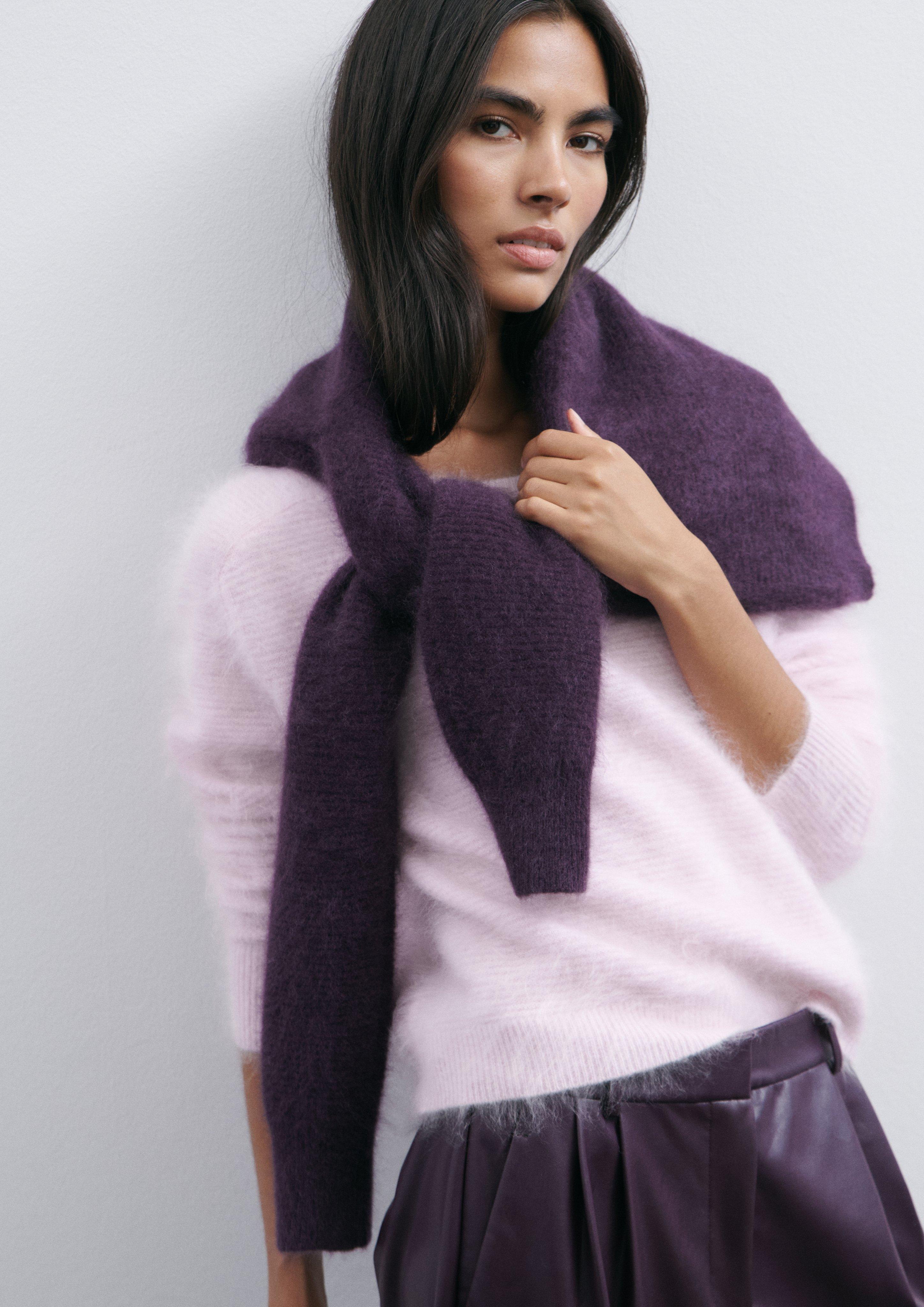 Damen Strickpullover aus 100% Cashmere mit Relaxed Fit in pink von COMMA