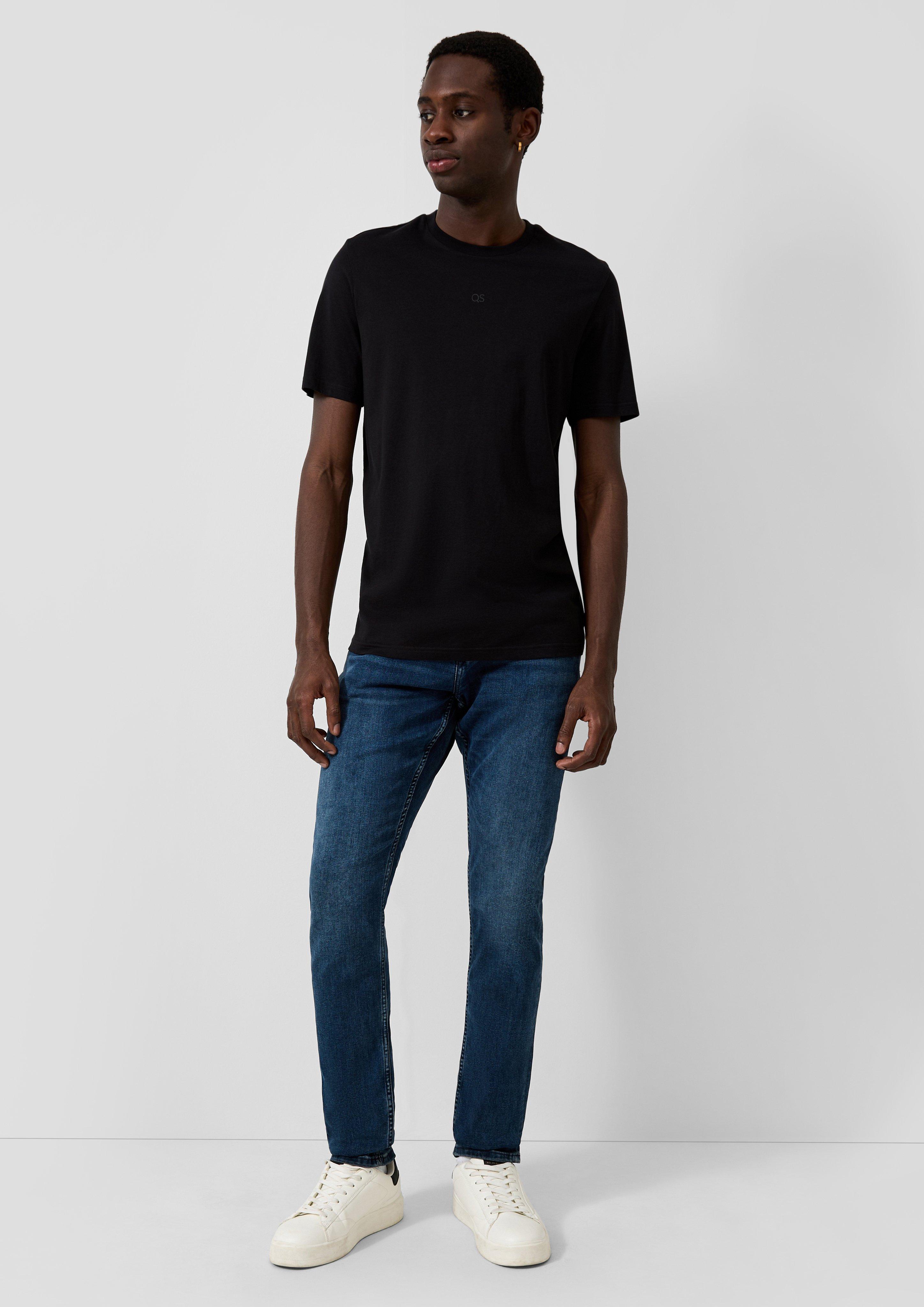 Jeans / Slim Fit / Mid Rise / Slim Leg / Stretch Cotton in navy by QS