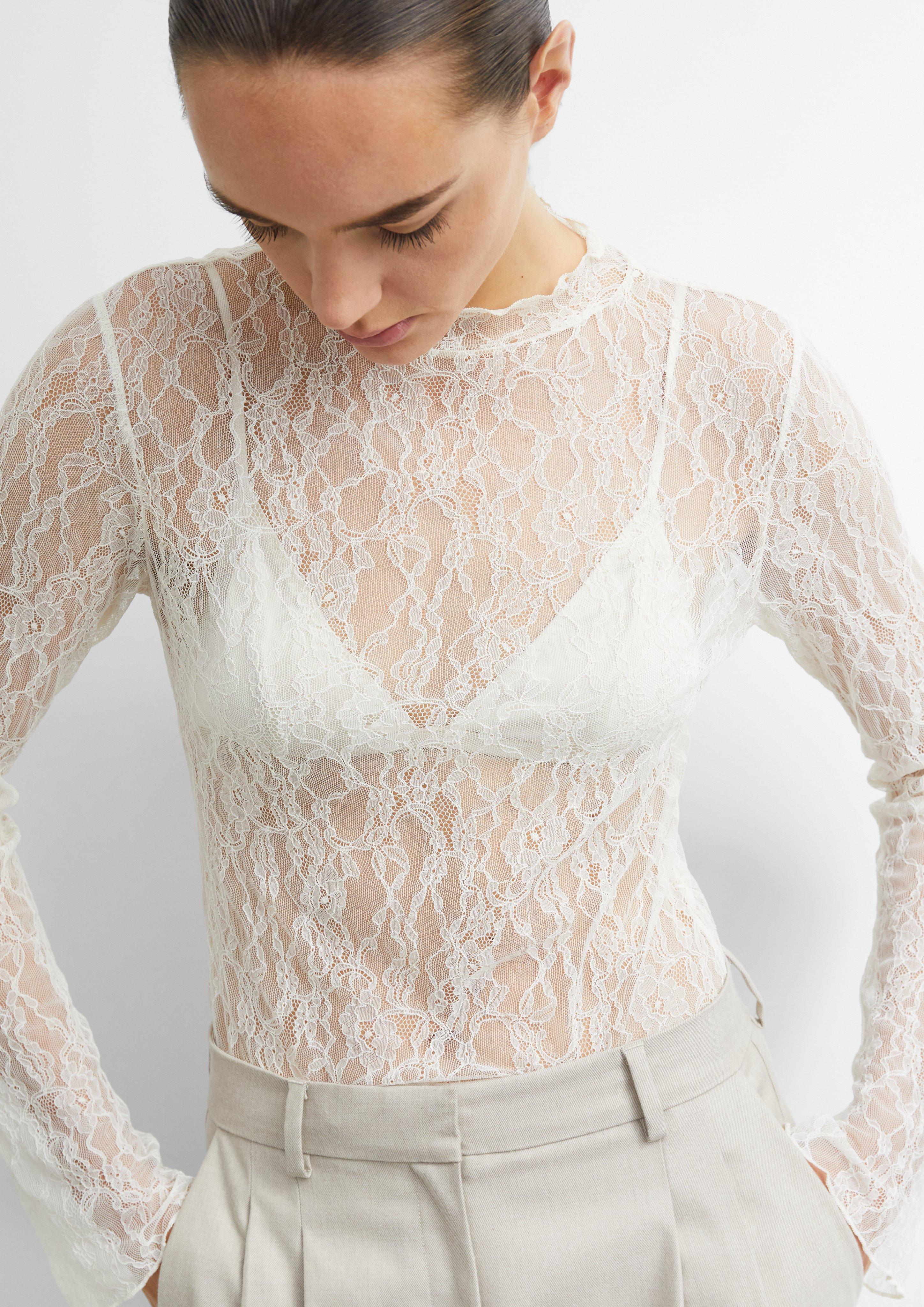 T-Shirt in cream by COMMA