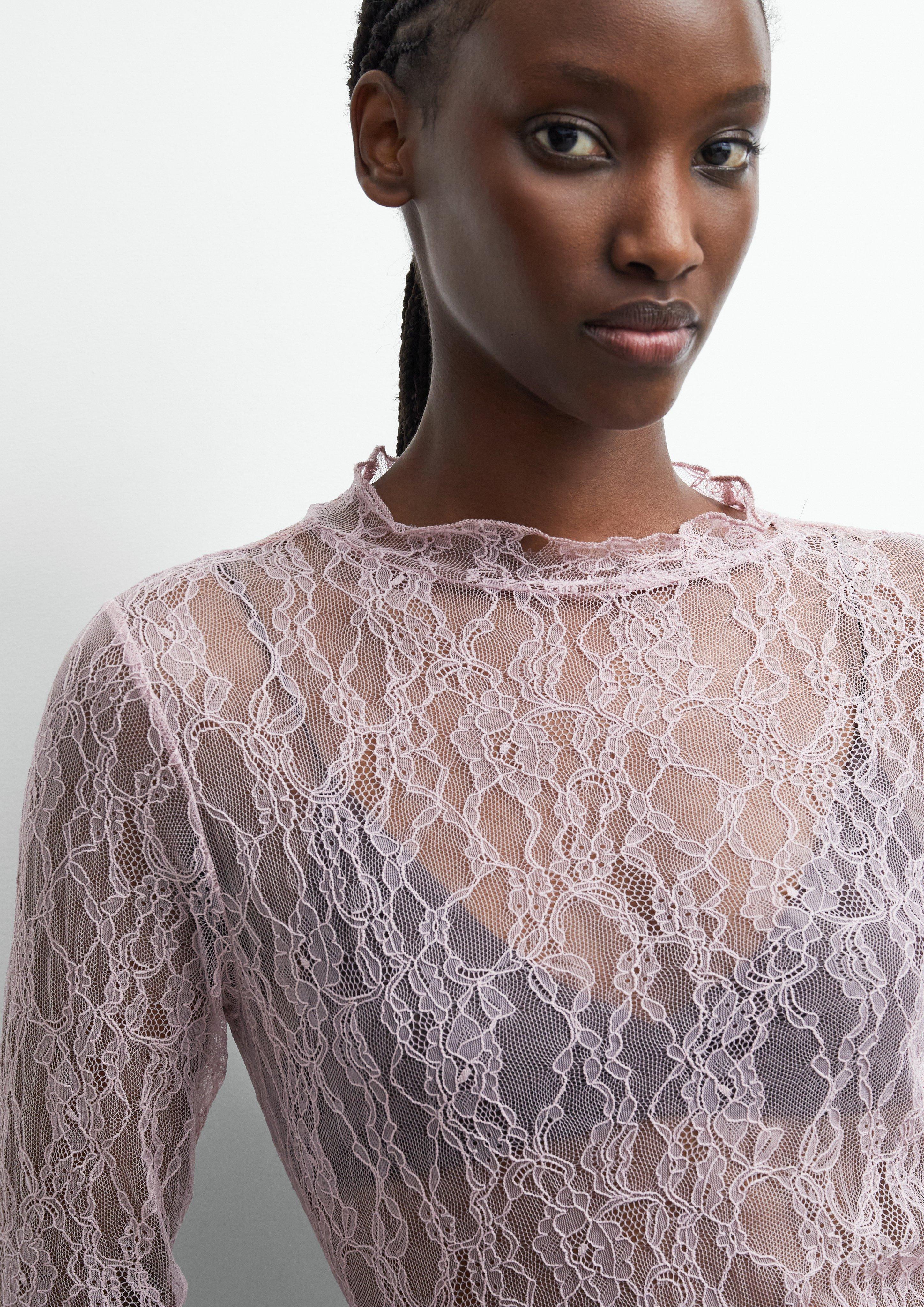 T-Shirt in pink von COMMA