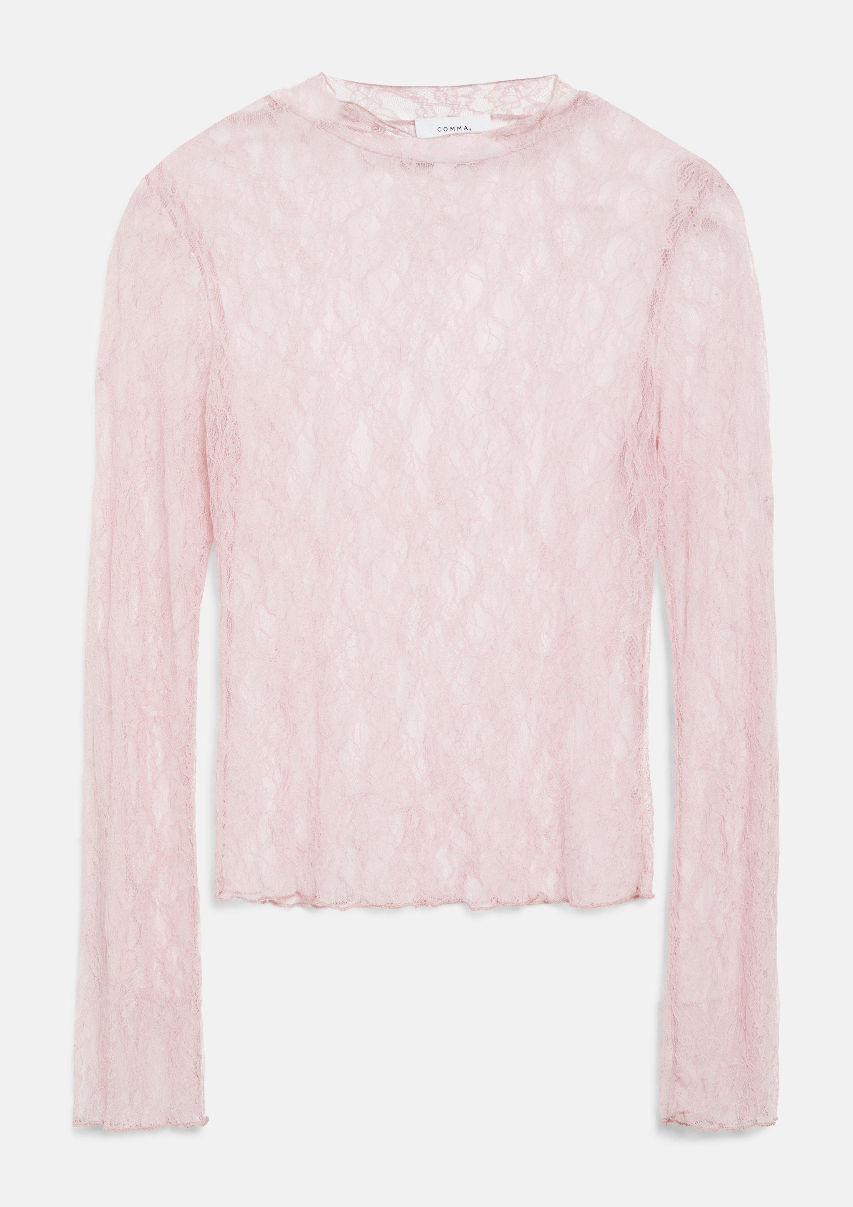 T-Shirt in pink von COMMA