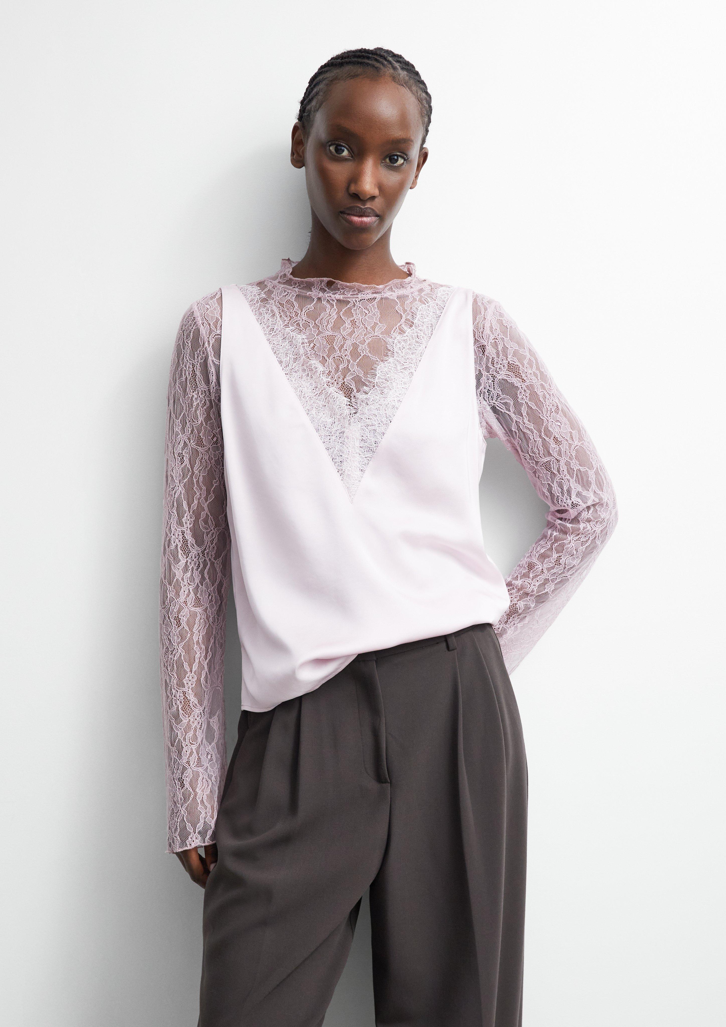 T-Shirt in pink von COMMA