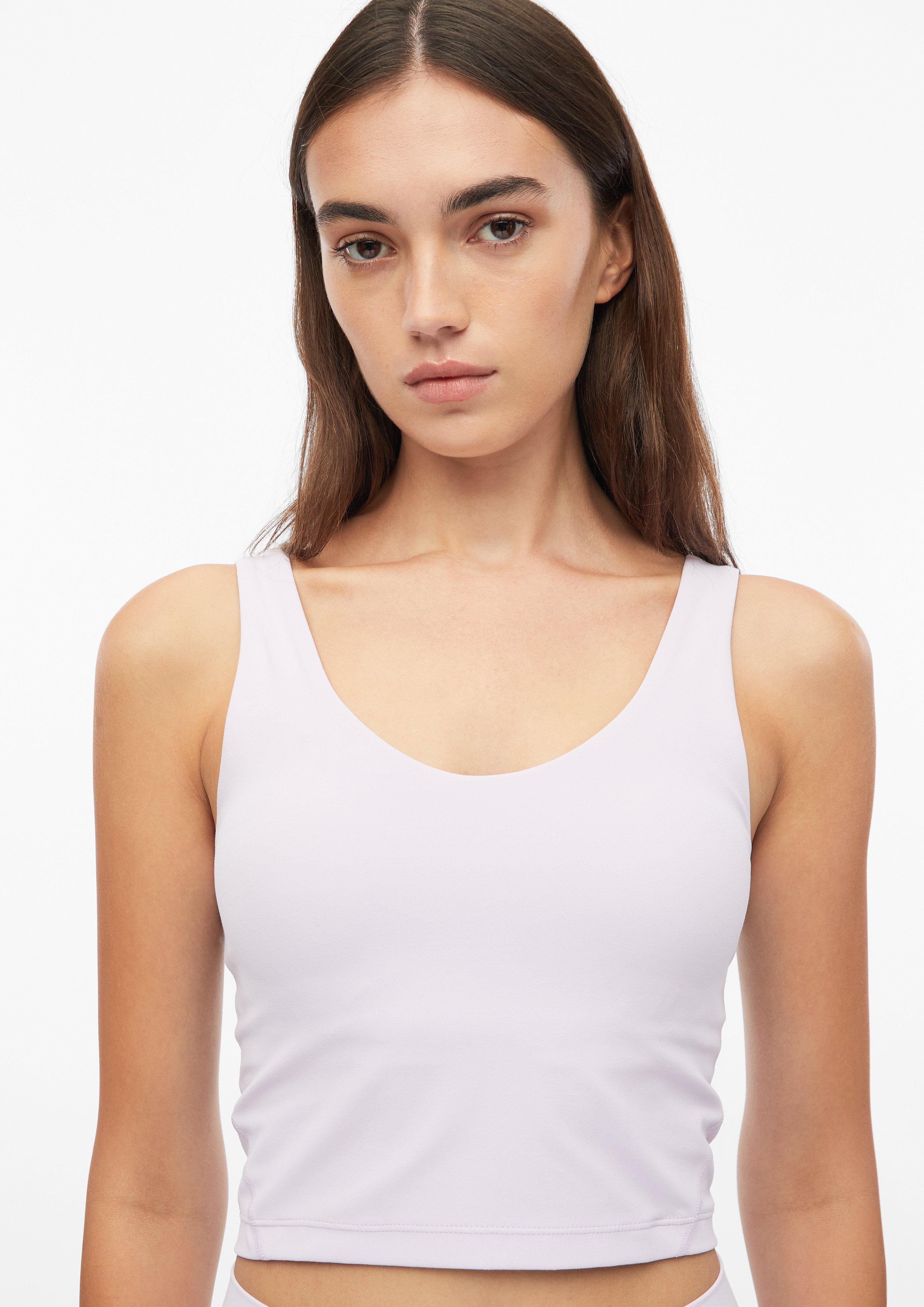 Femmes Haut de sport extensible avec soutien-gorge intégré en violet de s.Oliver