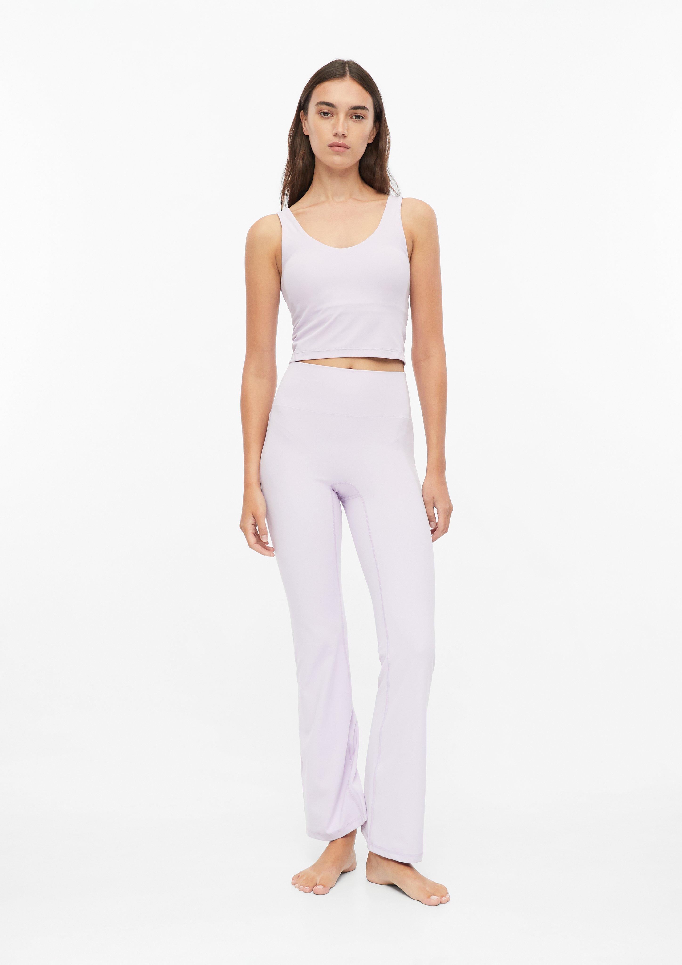 Femmes Haut de sport extensible avec soutien-gorge intégré en violet de s.Oliver