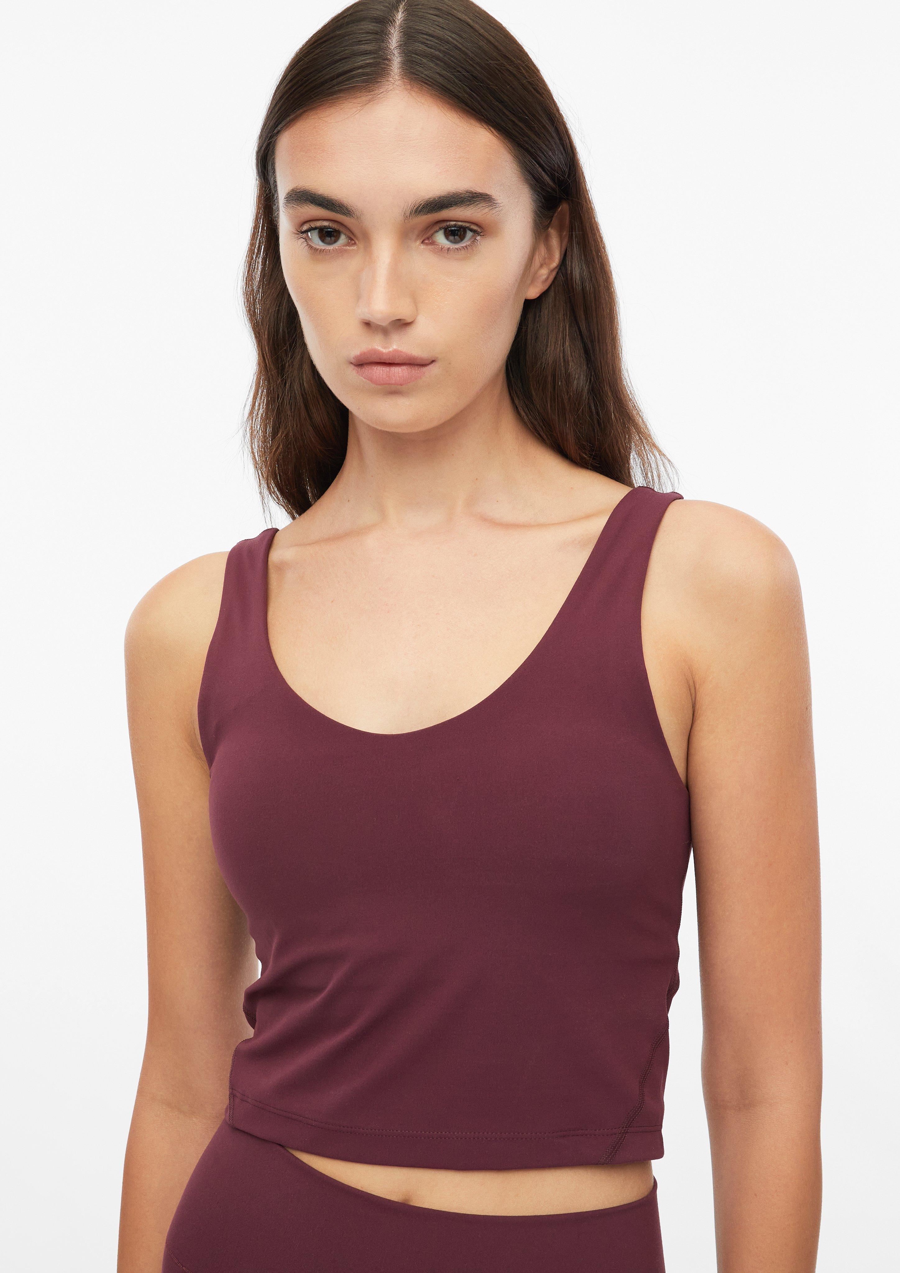 Femmes Haut de sport extensible avec soutien-gorge intégré en rouge de s.Oliver