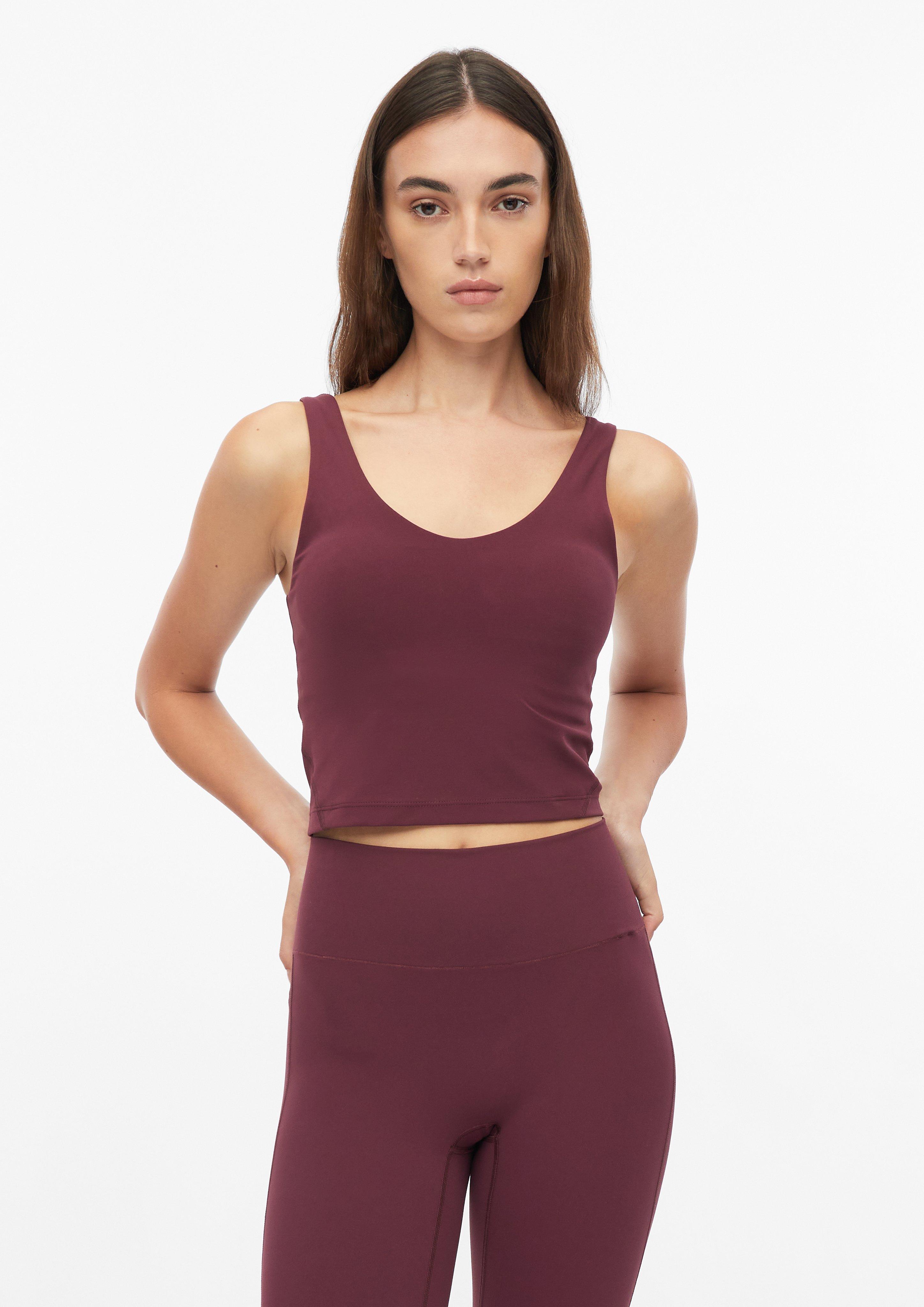 Tričko Bustier vo farbe bordová od s.Oliver