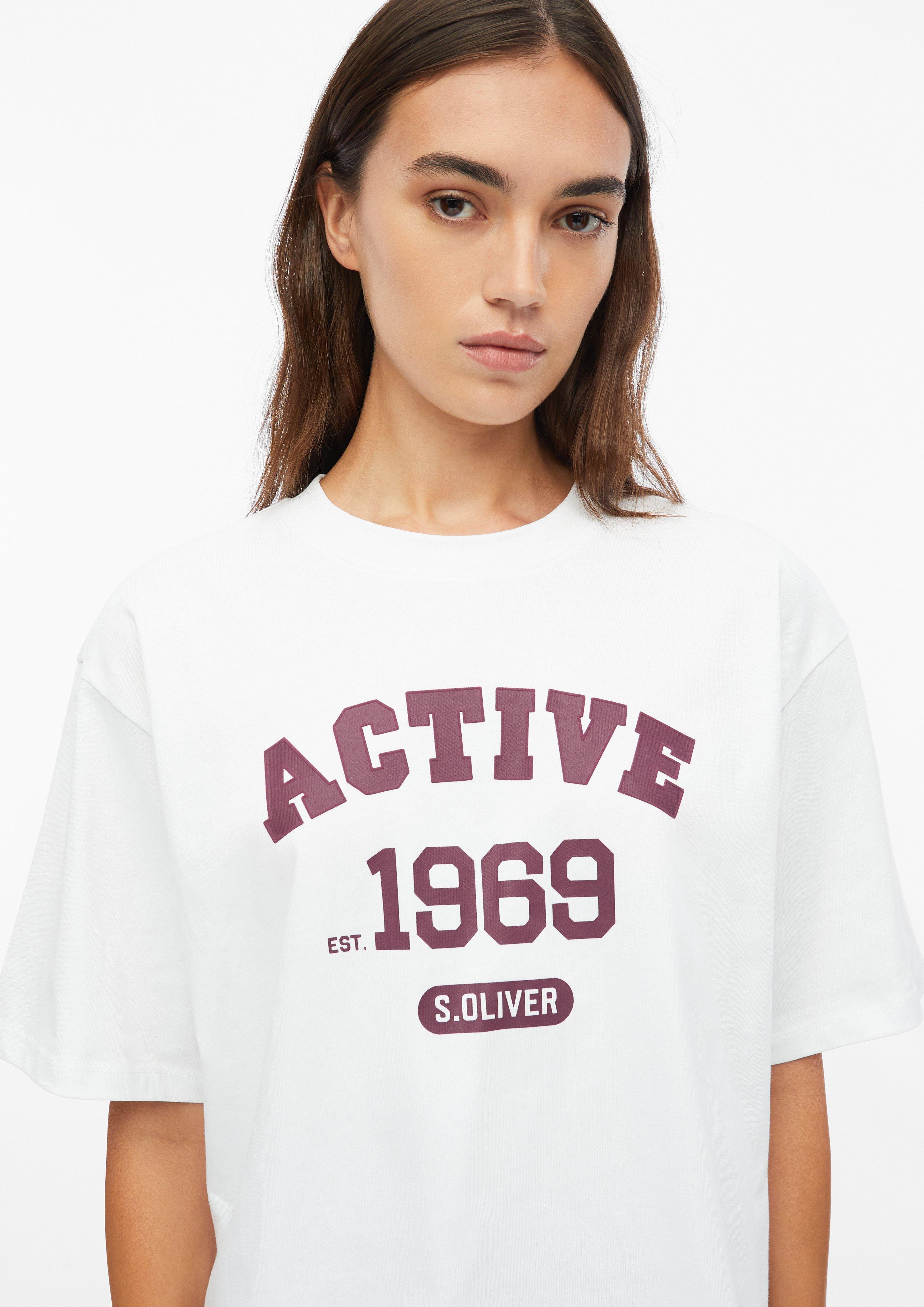 Women Sporty T-shirt with a relaxed fit in white by s.Oliver