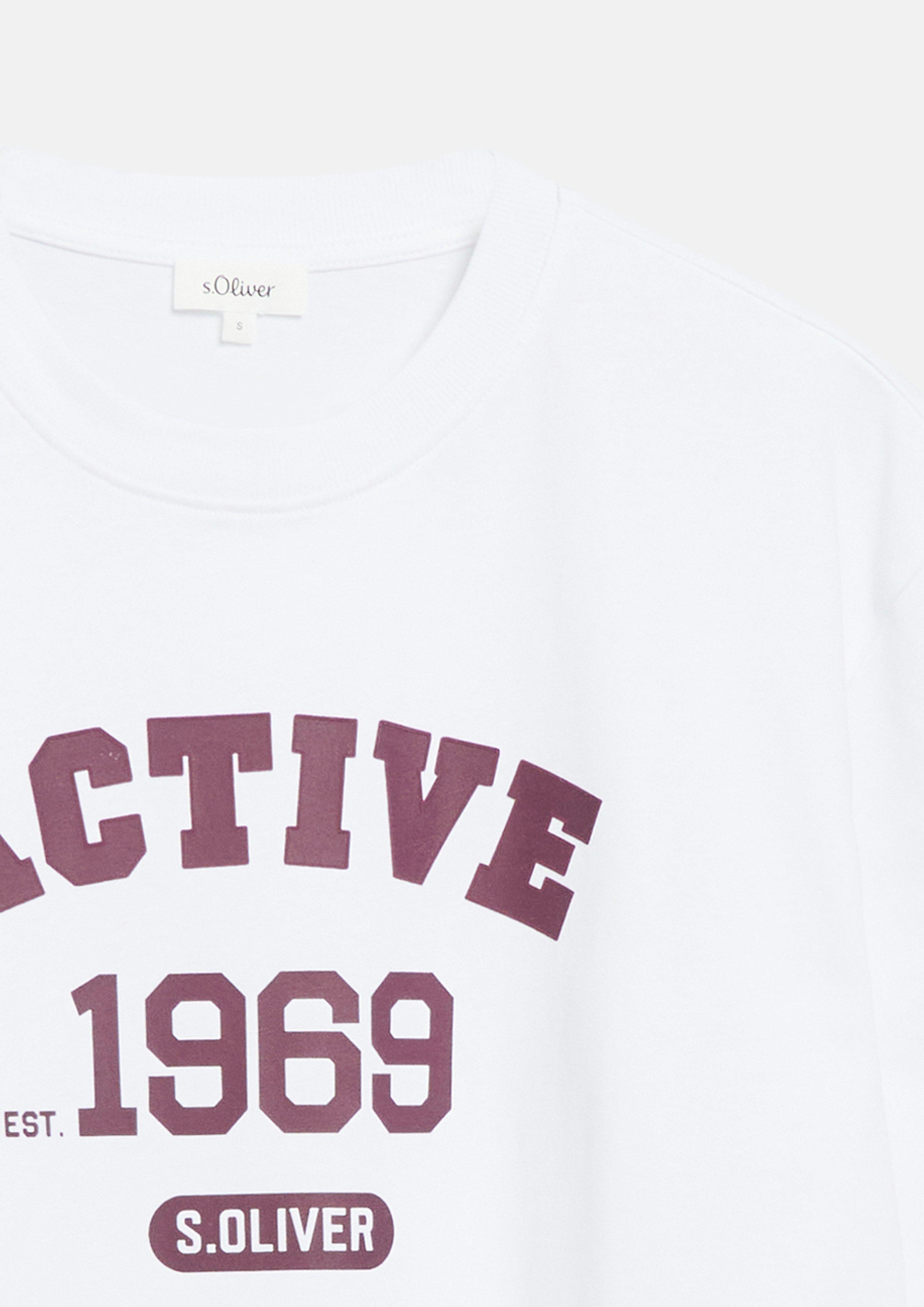 Women Sporty T-shirt with a relaxed fit in white by s.Oliver