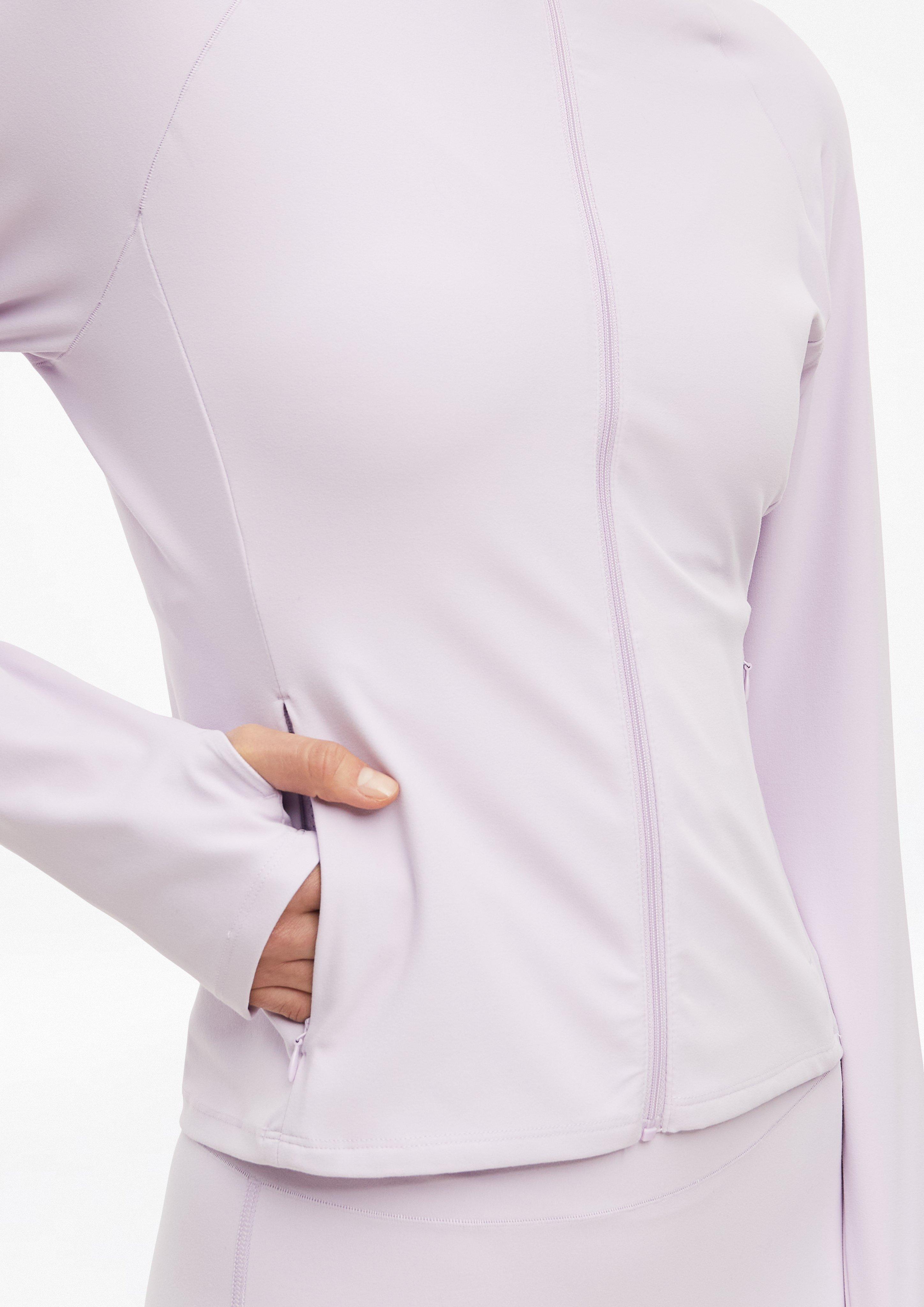 Damen Elastische Sportjacke mit Taschen im Slim Fit in pink von s.Oliver