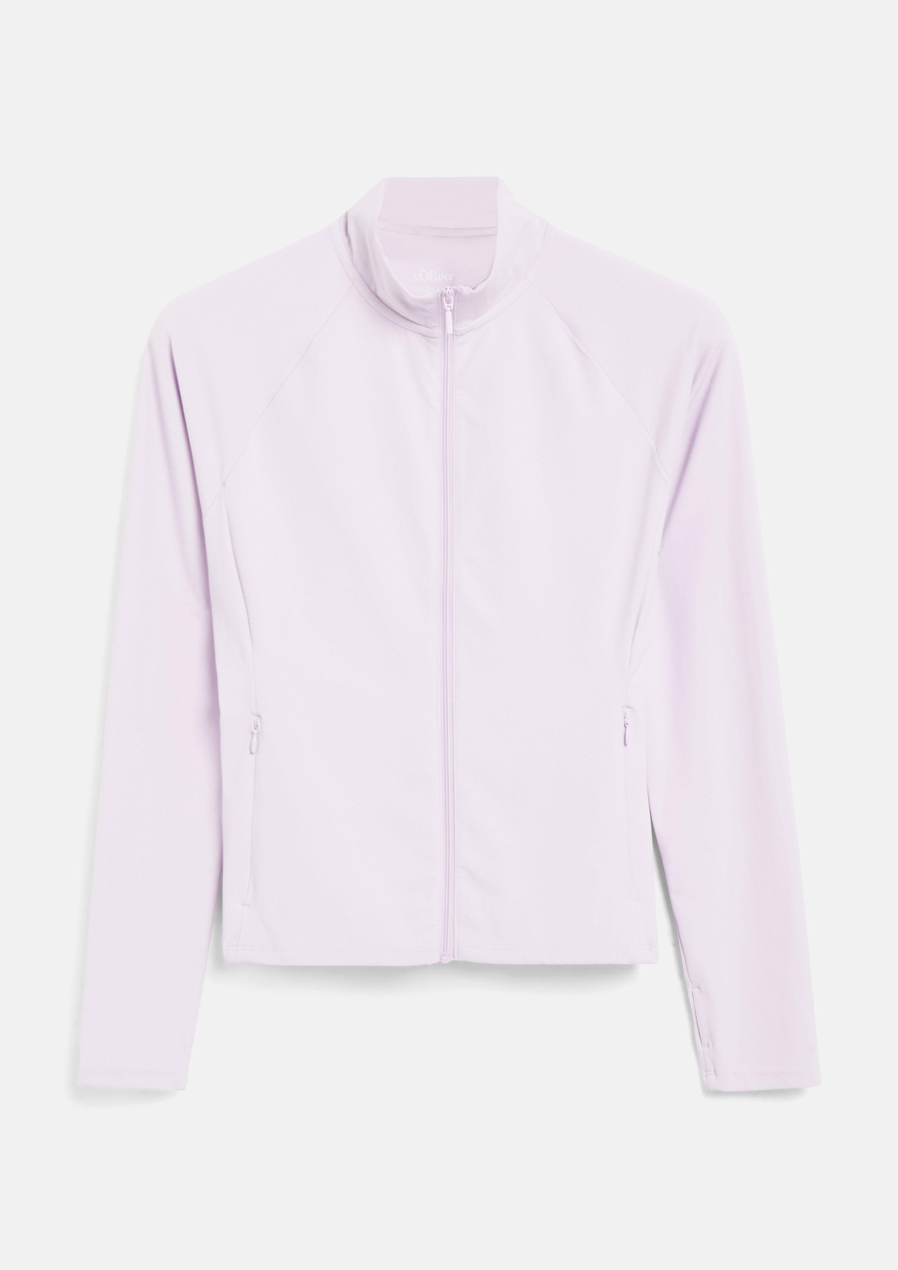 Veste de sport élastique avec poches, coupe ajustée en rose pâle de s.Oliver