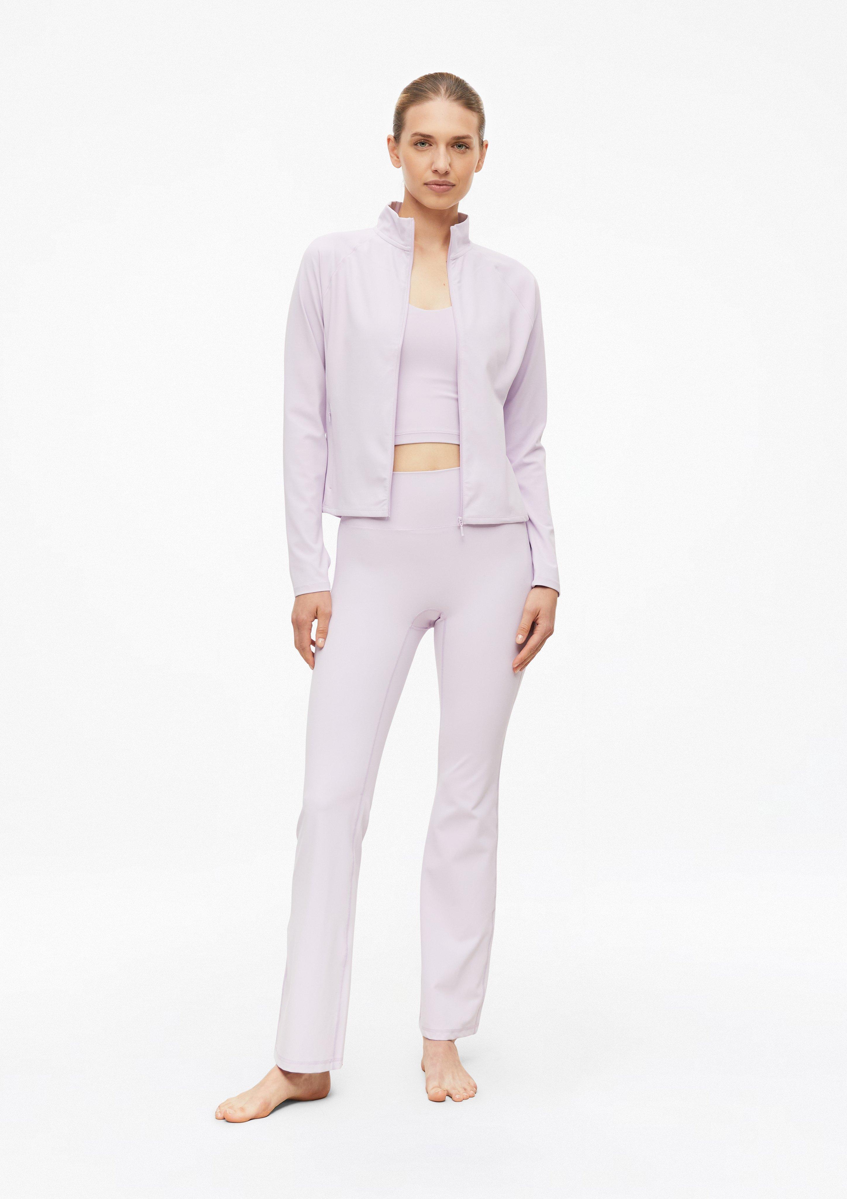 Damen Elastische Sportjacke mit Taschen im Slim Fit in pink von s.Oliver