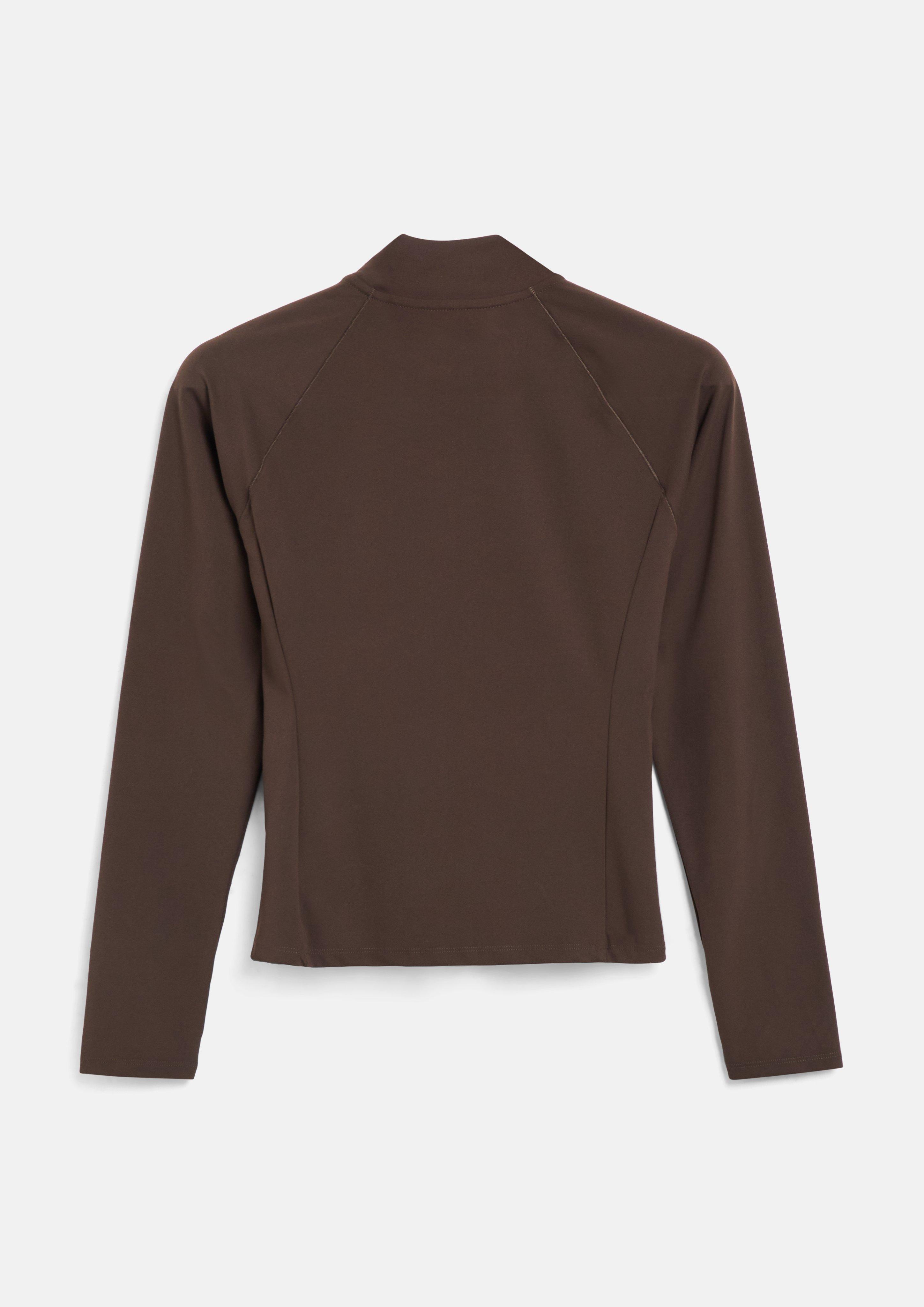 Femmes Veste de sport élastique avec poches, coupe ajustée en brun de s.Oliver