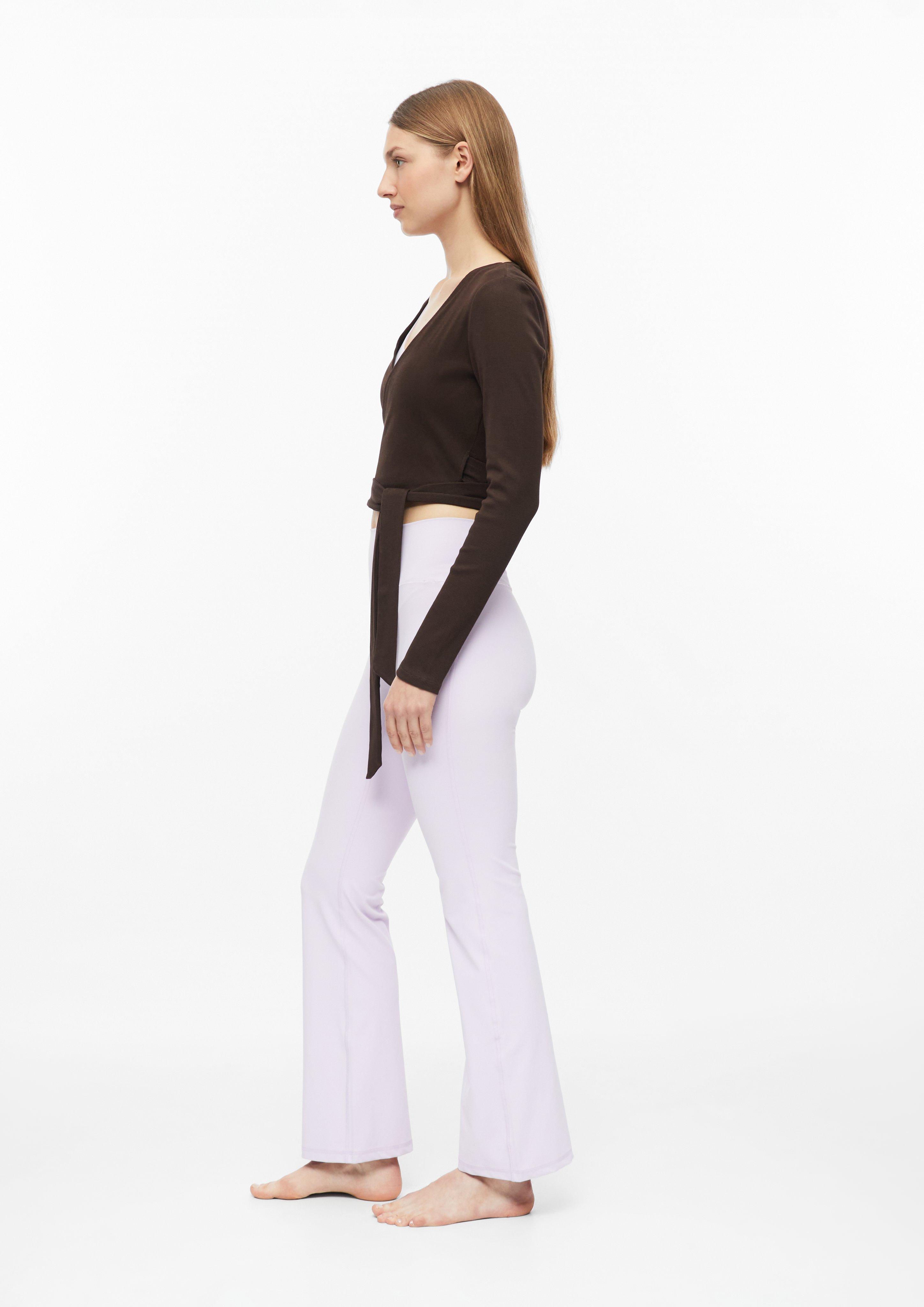 Damen Sportive Wickeljacke mit Rippstruktur in braun von s.Oliver