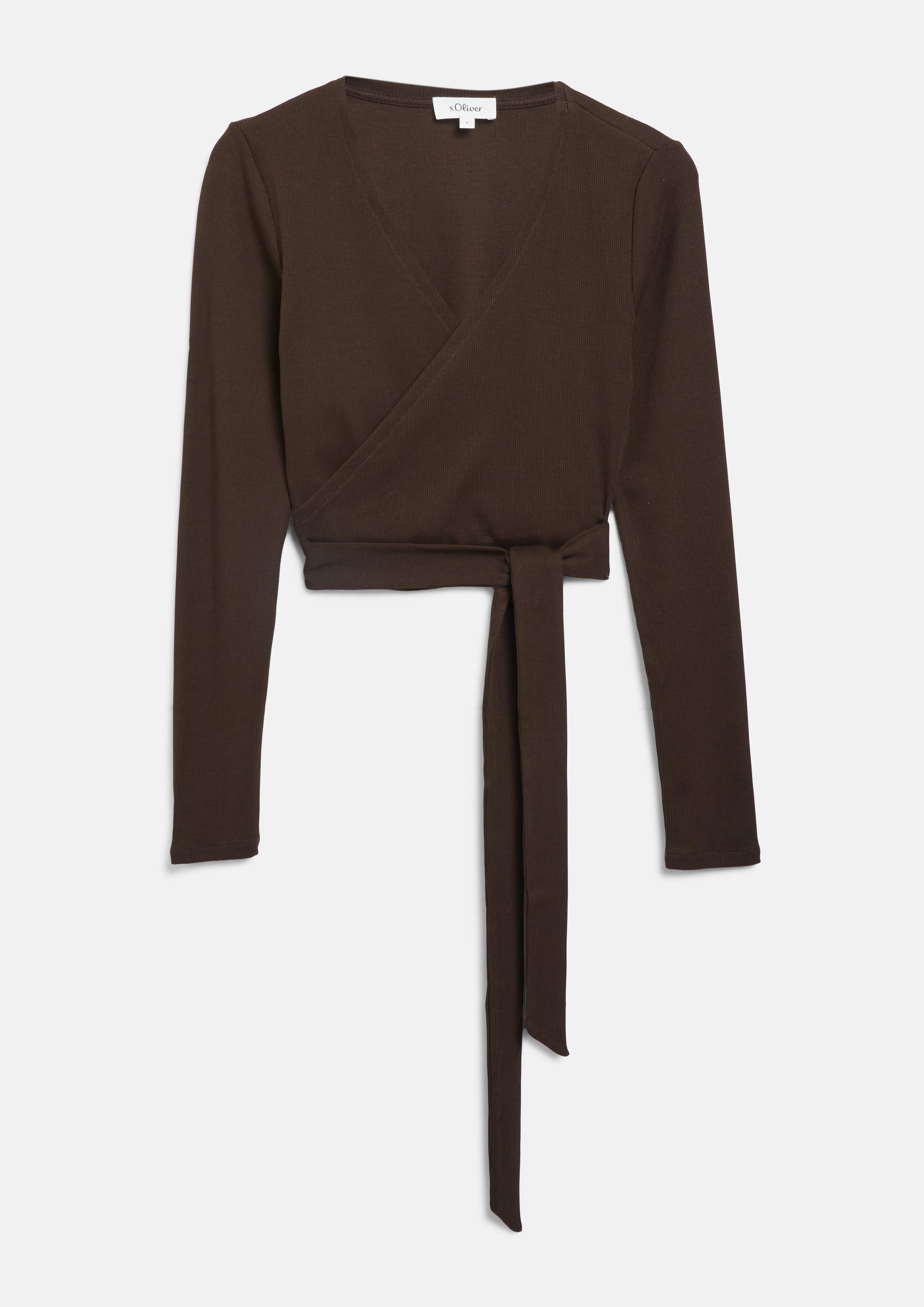 T-Shirt in Farbe dunkelbraun von s.Oliver