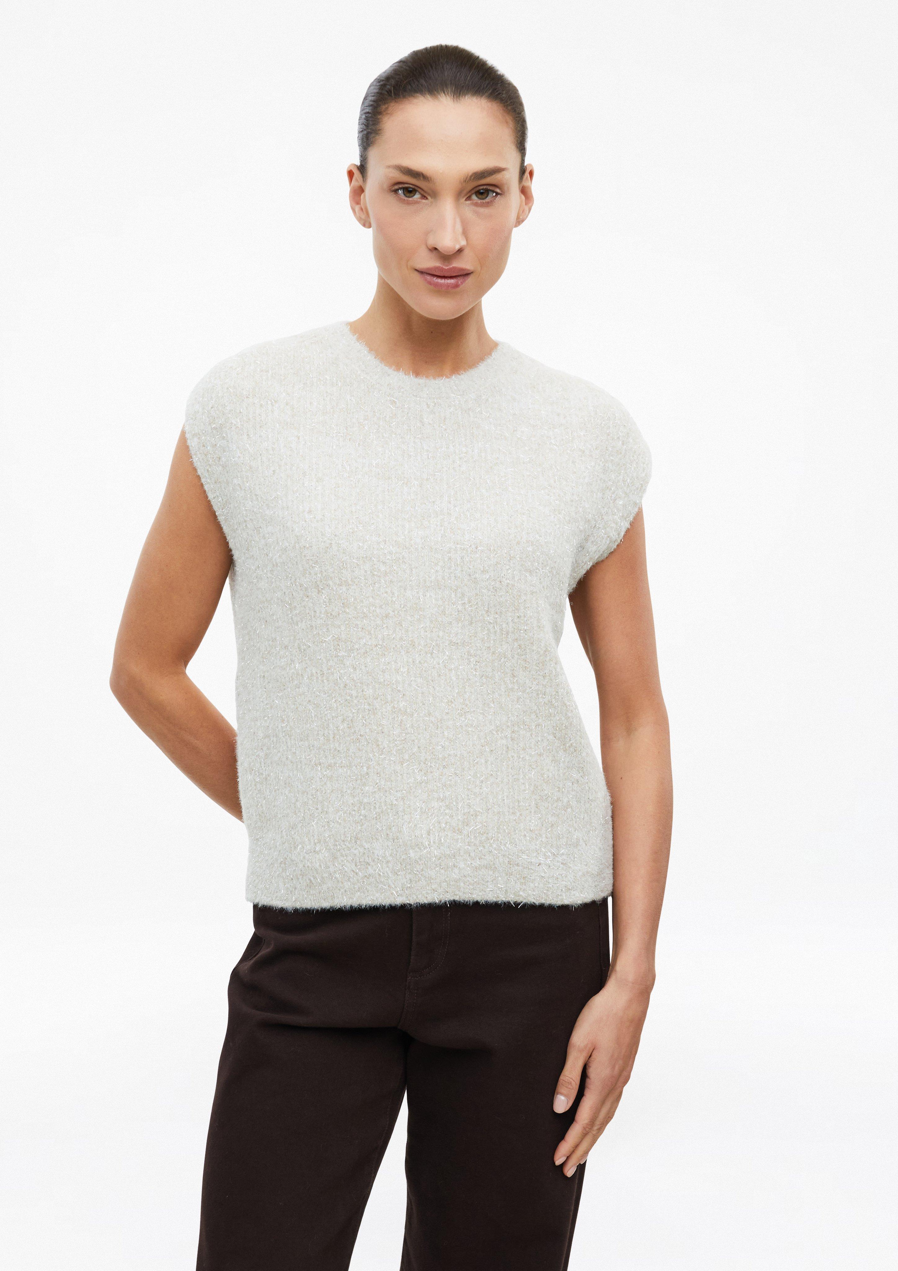 Strickpullunder mit Glitzergarn in Farbe helles beige von s.Oliver BLACK LABEL
