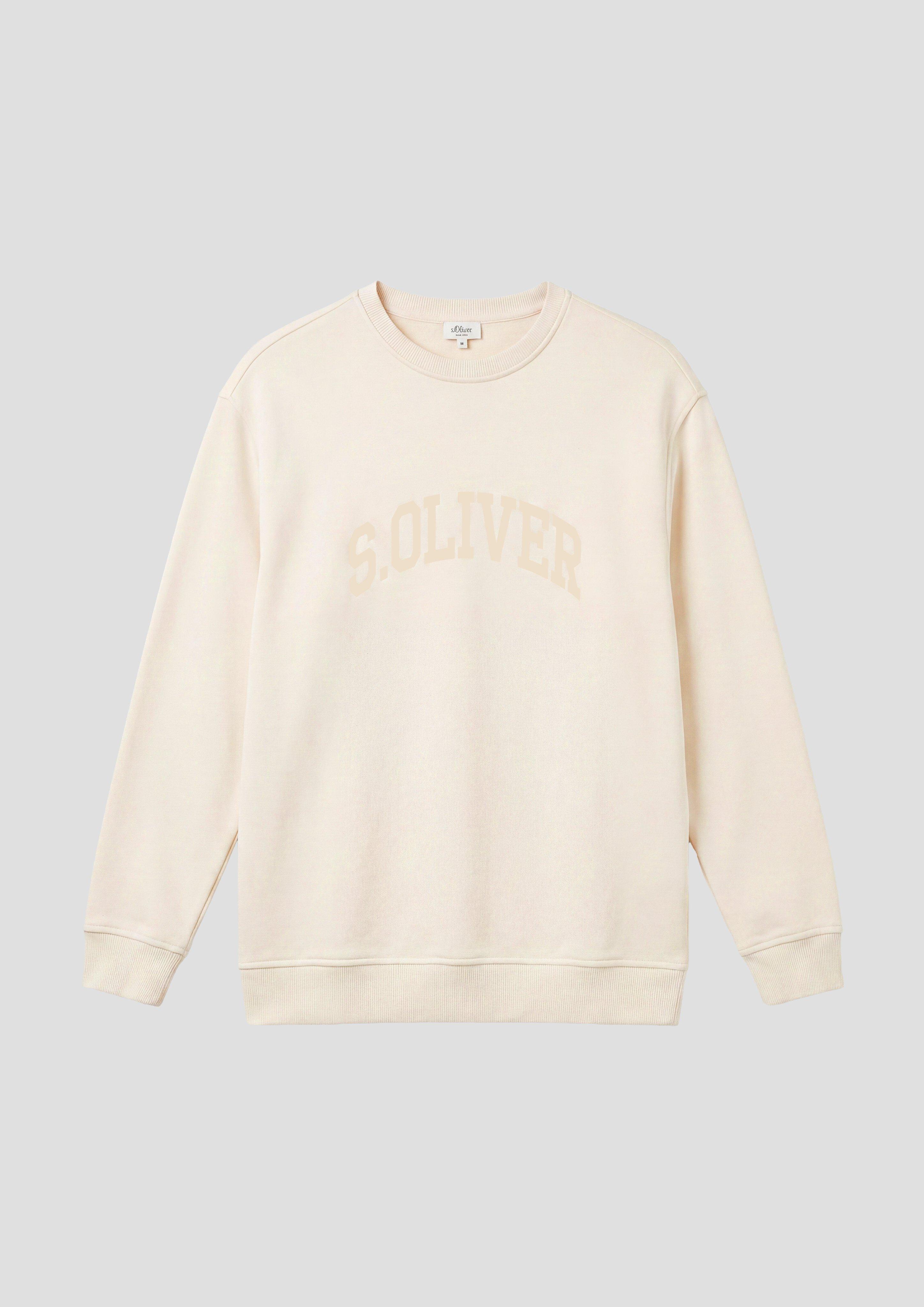 Femmes s.Oliver x Heidi Klum : sweat-shirt à logo en crème de s.Oliver