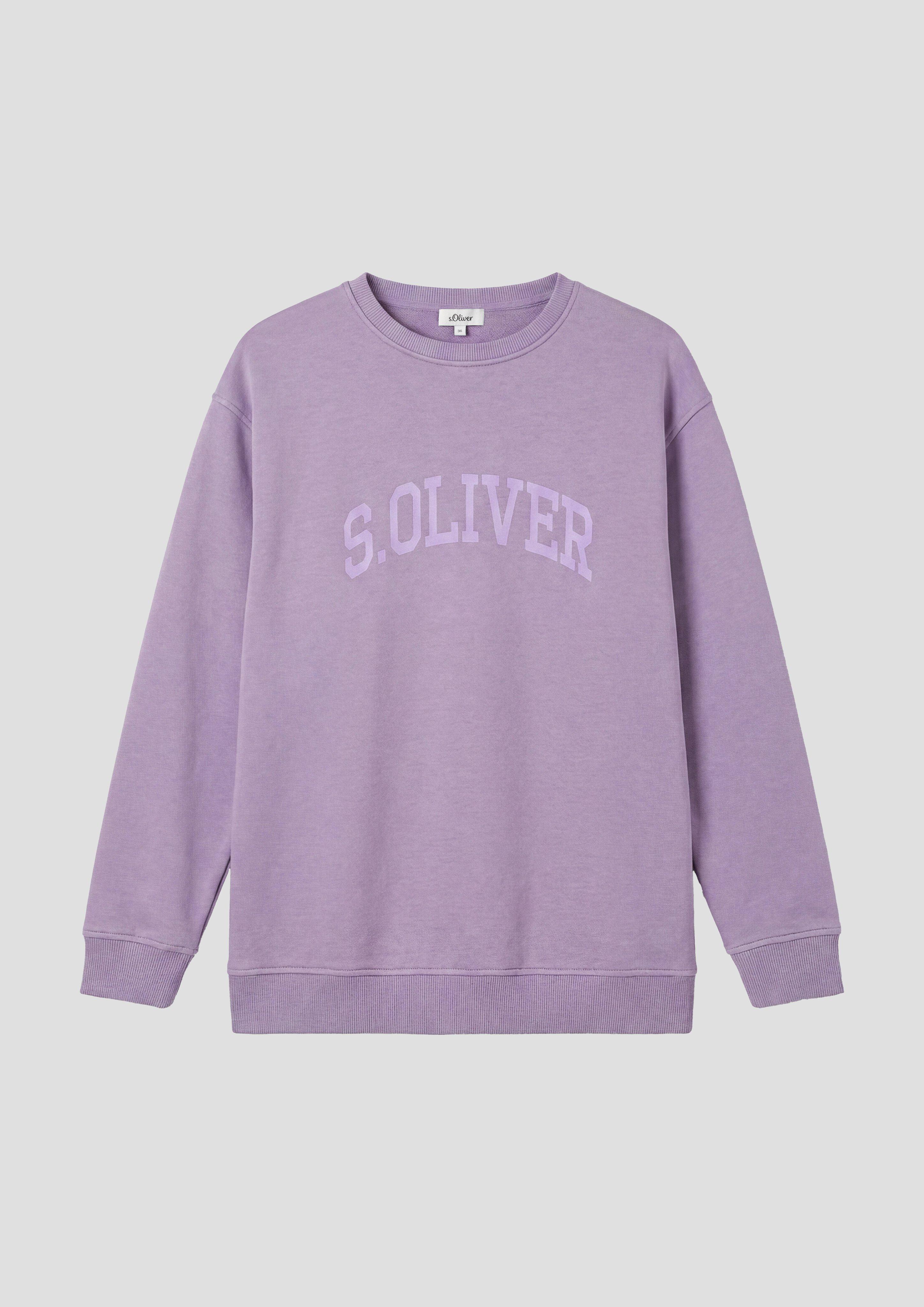 Femmes s.Oliver x Heidi Klum : sweat-shirt à logo en violet de s.Oliver