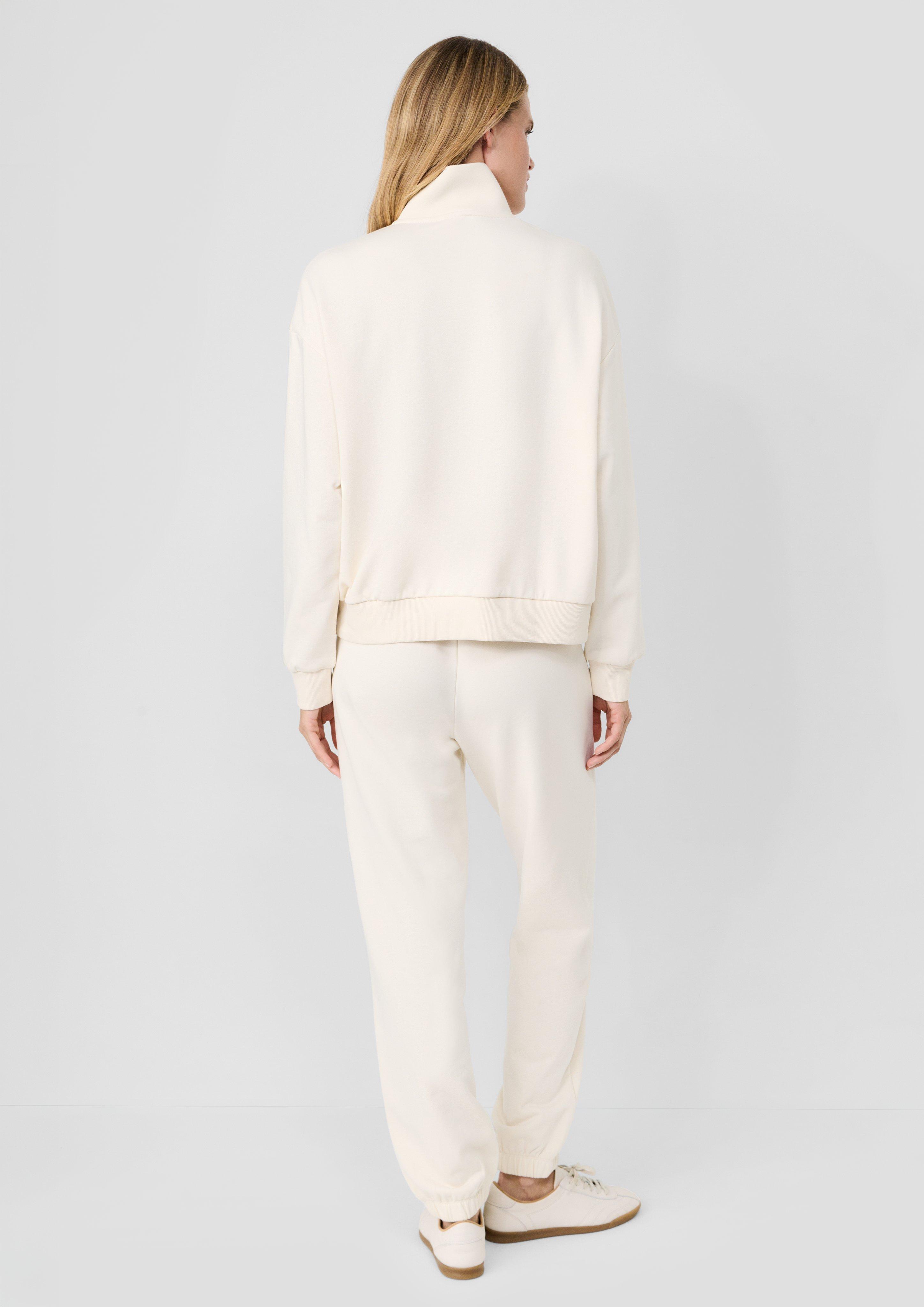 Femmes s.Oliver x Heidi Klum : sweat-shirt camionneur à logo en crème de s.Oliver