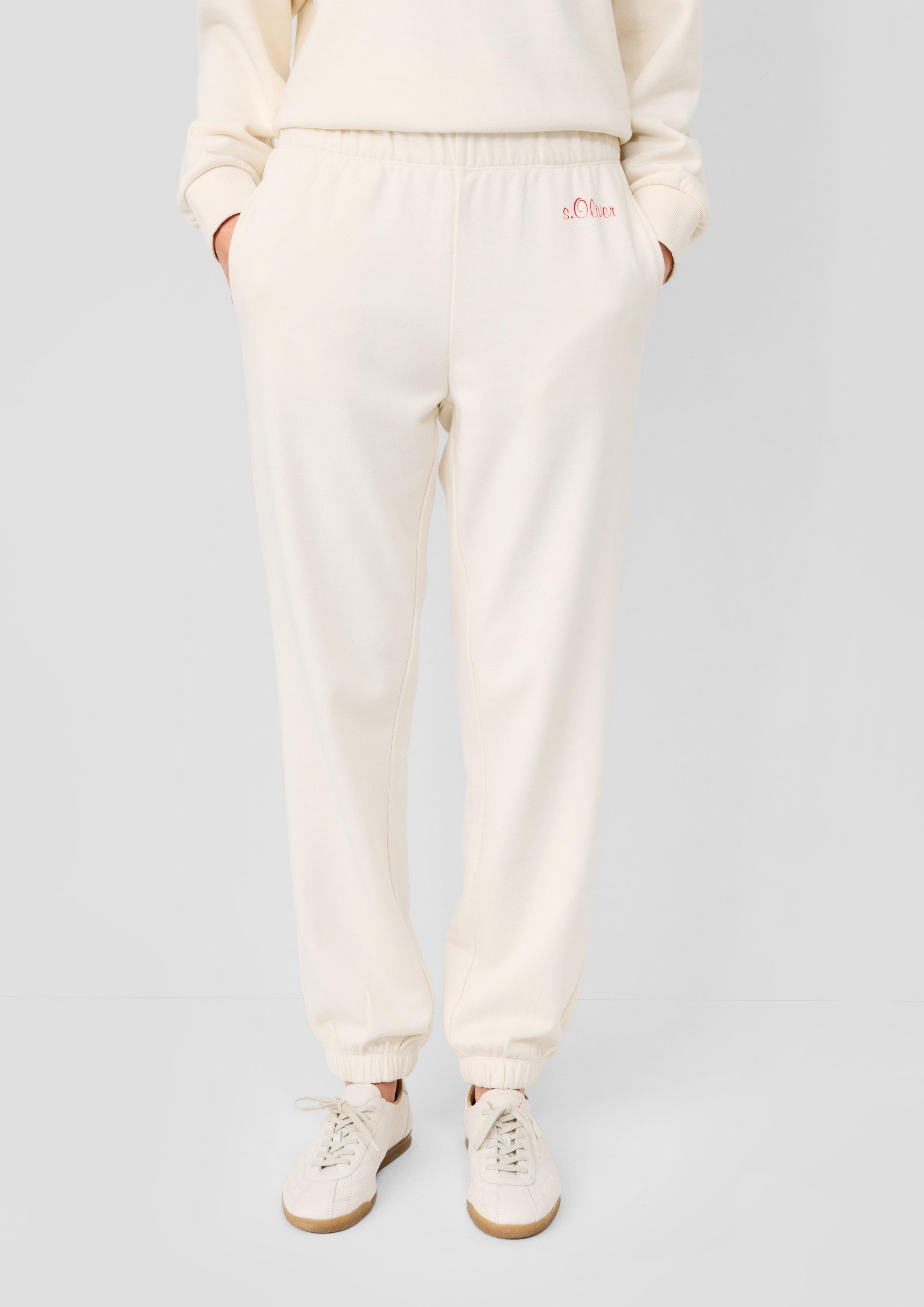 Femmes s.Oliver x Heidi Klum : pantalon de jogging à logo en crème de s.Oliver
