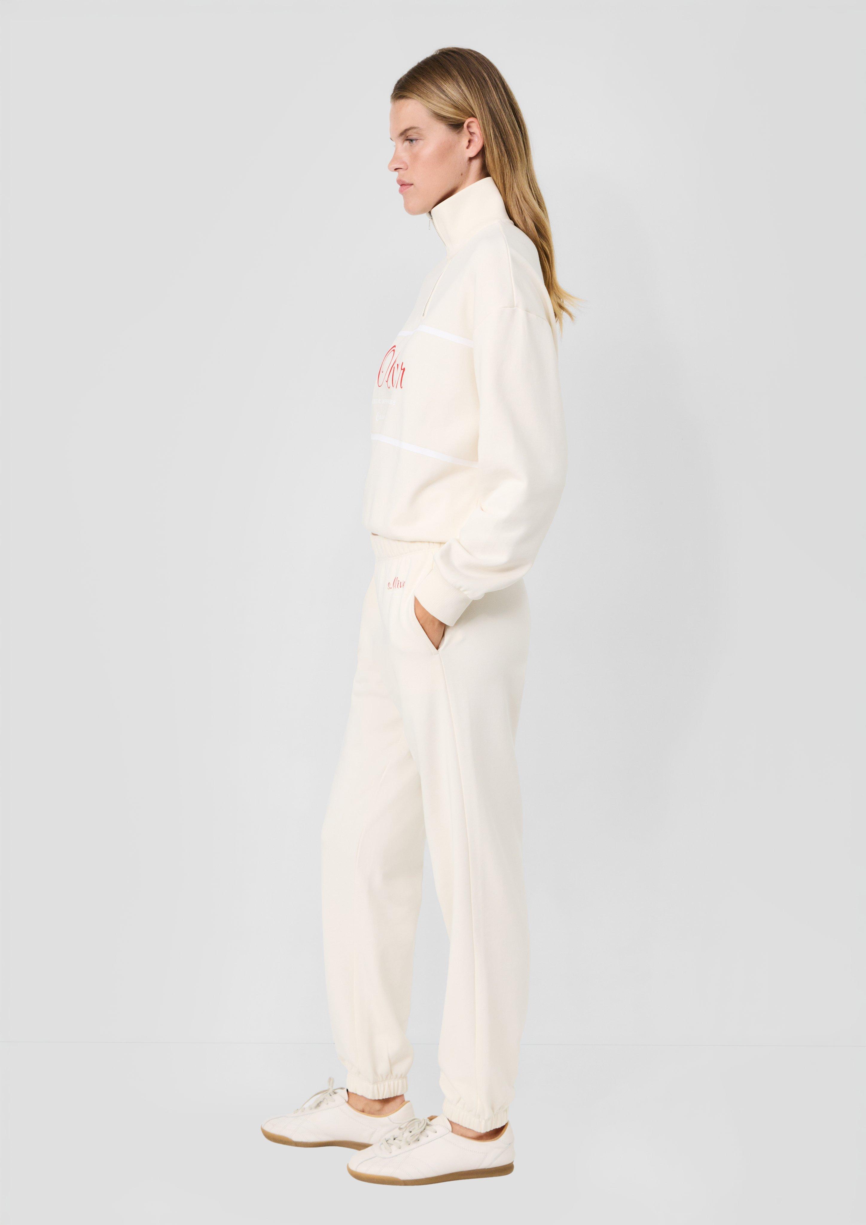 Femmes s.Oliver x Heidi Klum : pantalon de jogging à logo en crème de s.Oliver