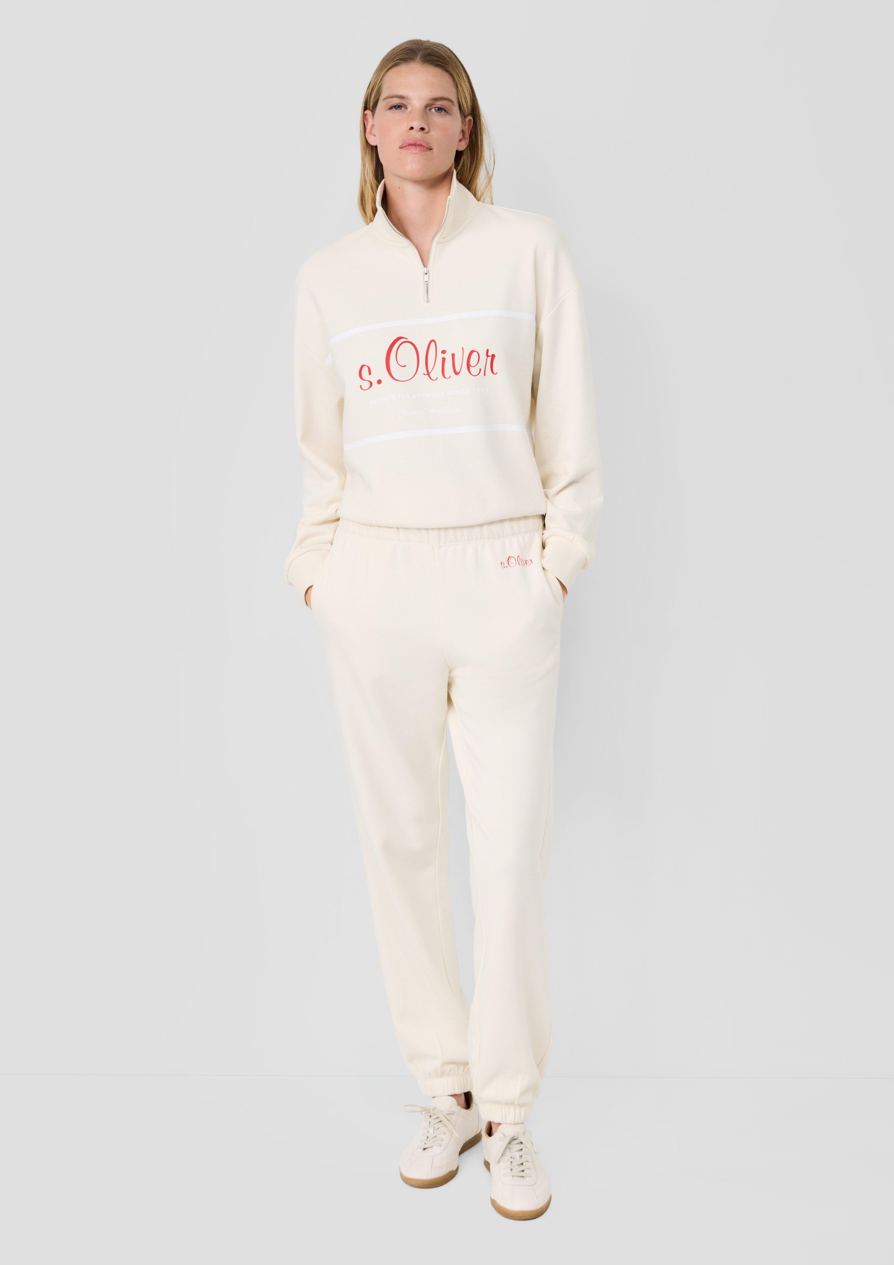 Femmes s.Oliver x Heidi Klum : pantalon de jogging à logo en crème de s.Oliver