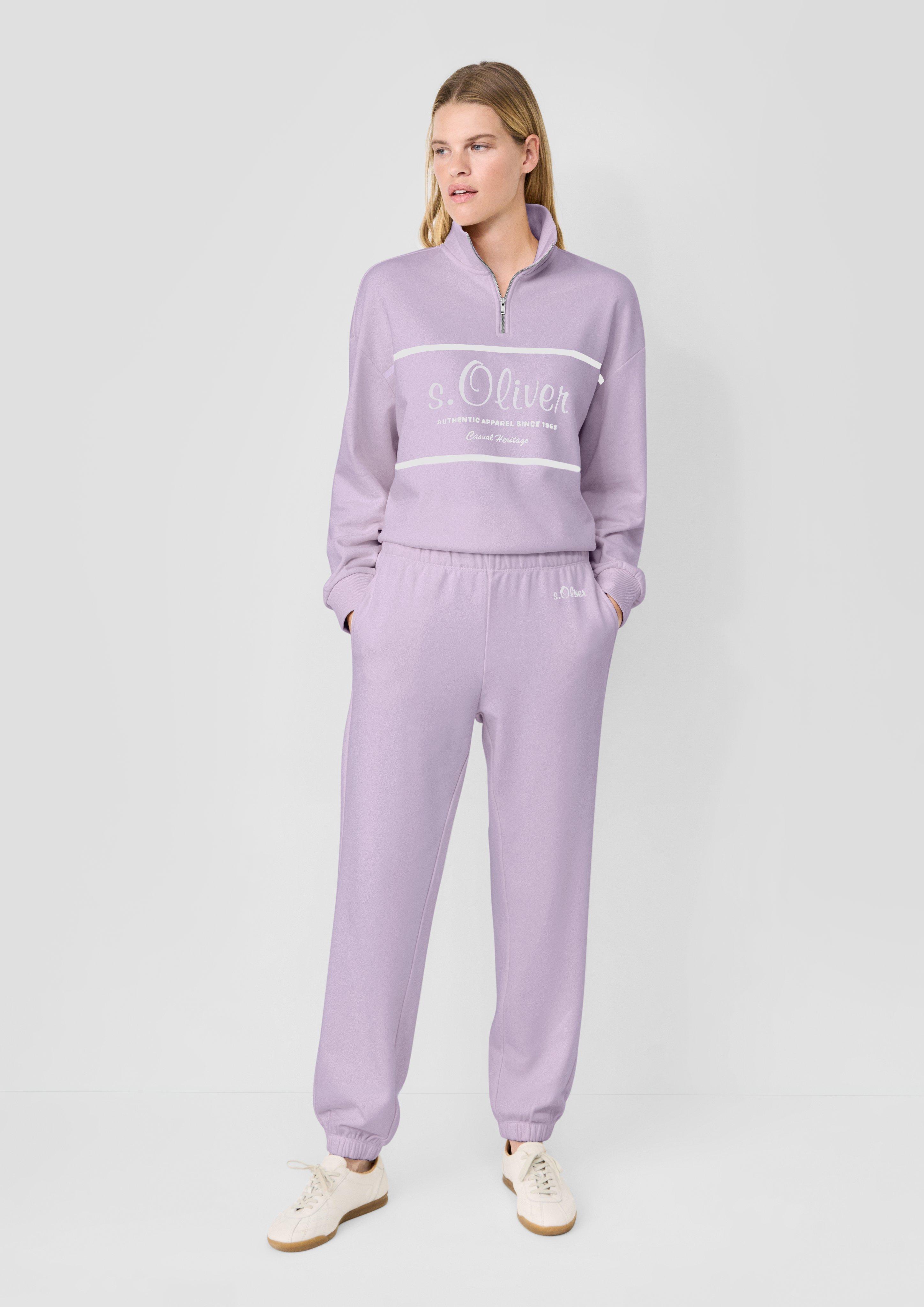 Femmes s.Oliver x Heidi Klum : pantalon de jogging à logo en violet de s.Oliver
