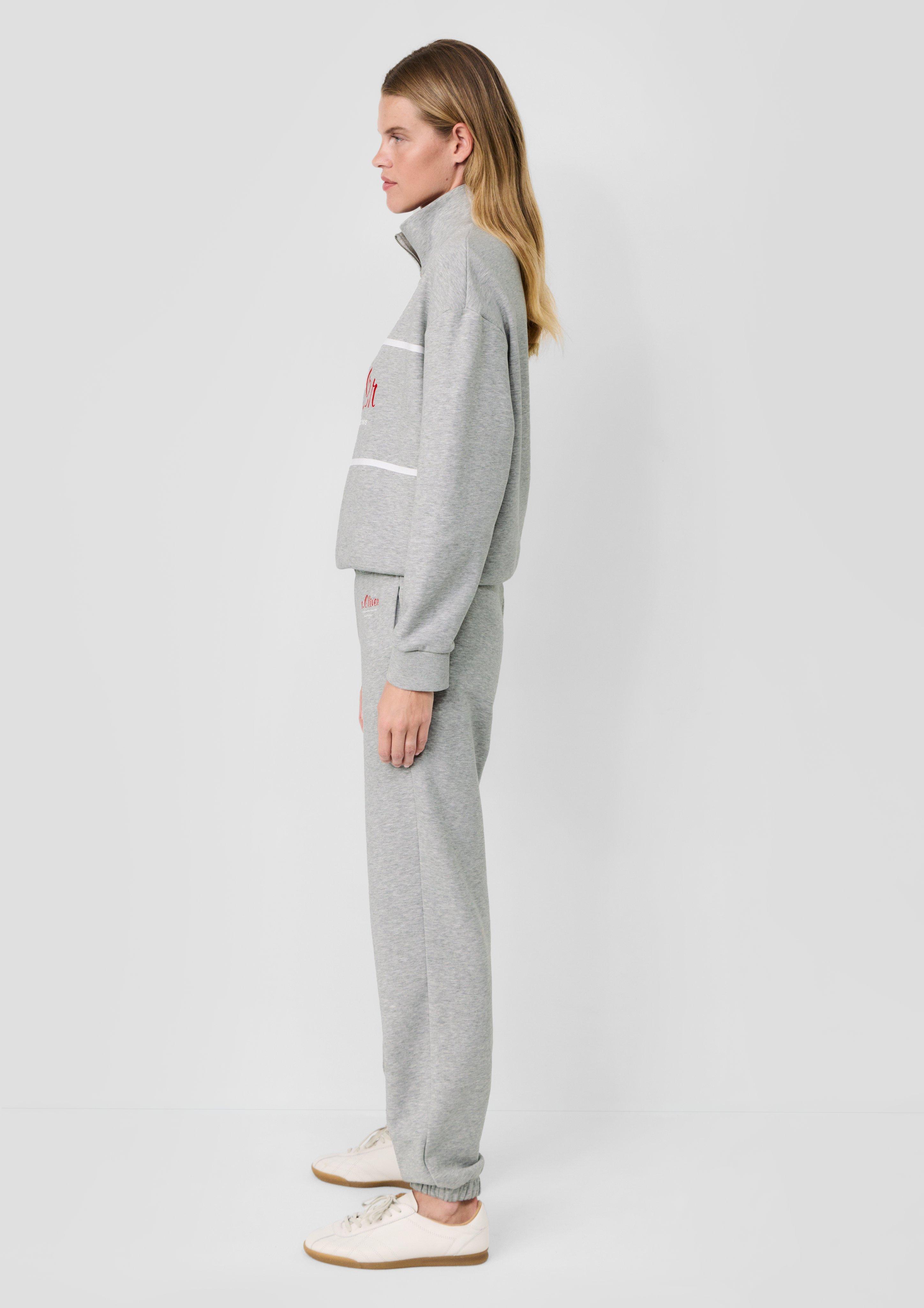 Femmes s.Oliver x Heidi Klum : pantalon de jogging à logo en gris de s.Oliver