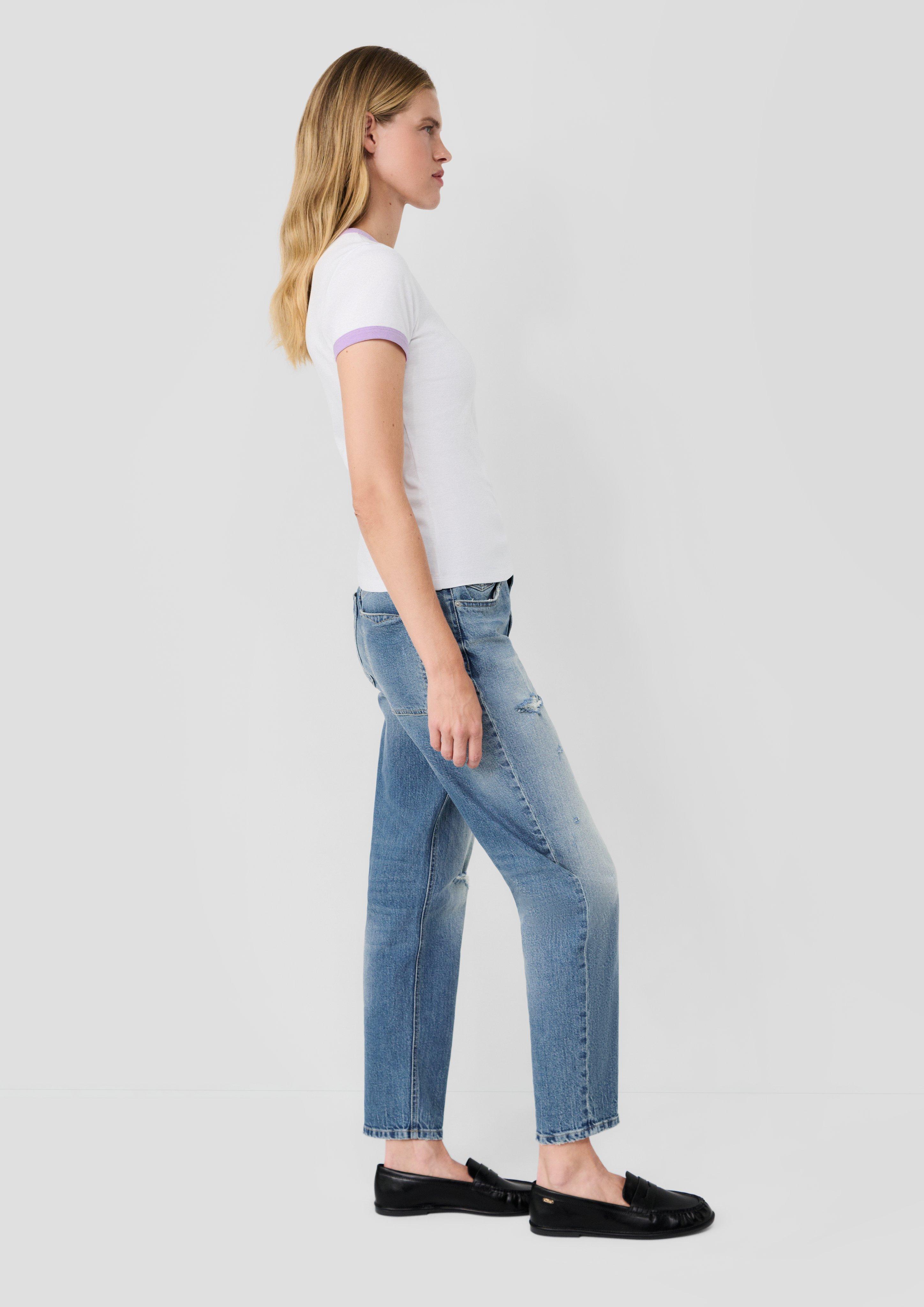 Femmes s.Oliver x Heidi Klum : t-shirt à logo de coupe Slim Fit en blanc de s.Oliver