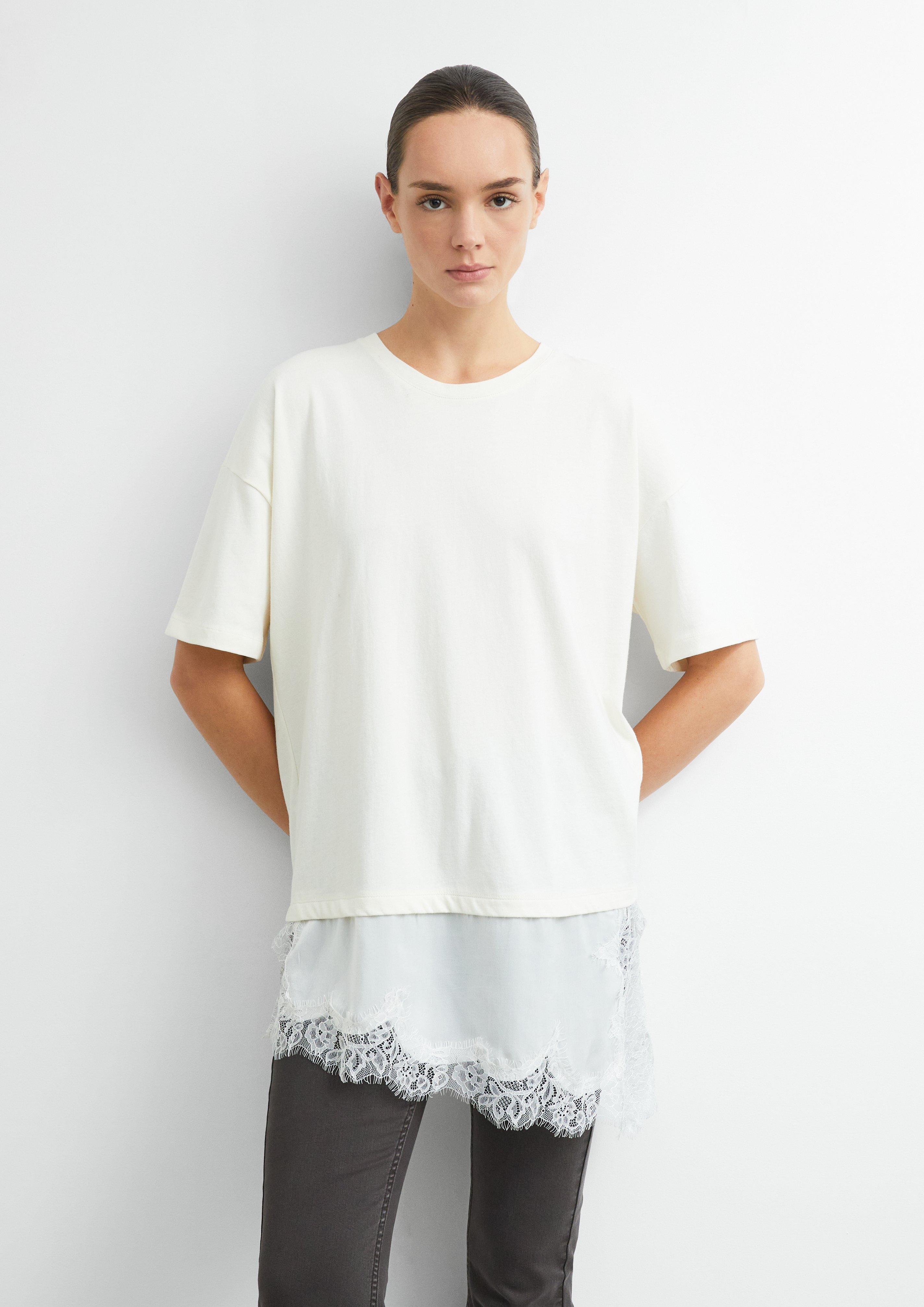 T-Shirt in creme von COMMA