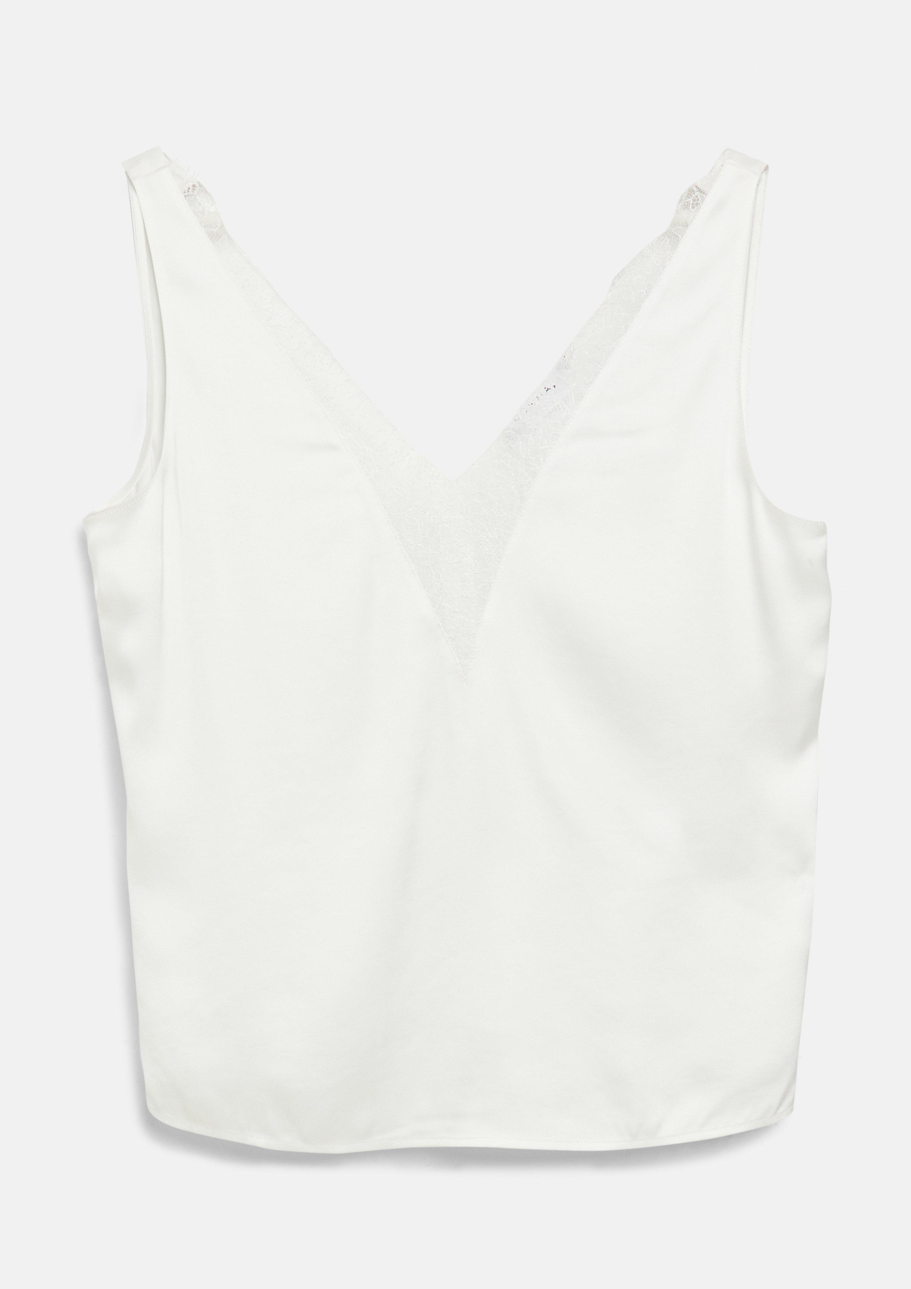 Bluse in weiß von COMMA