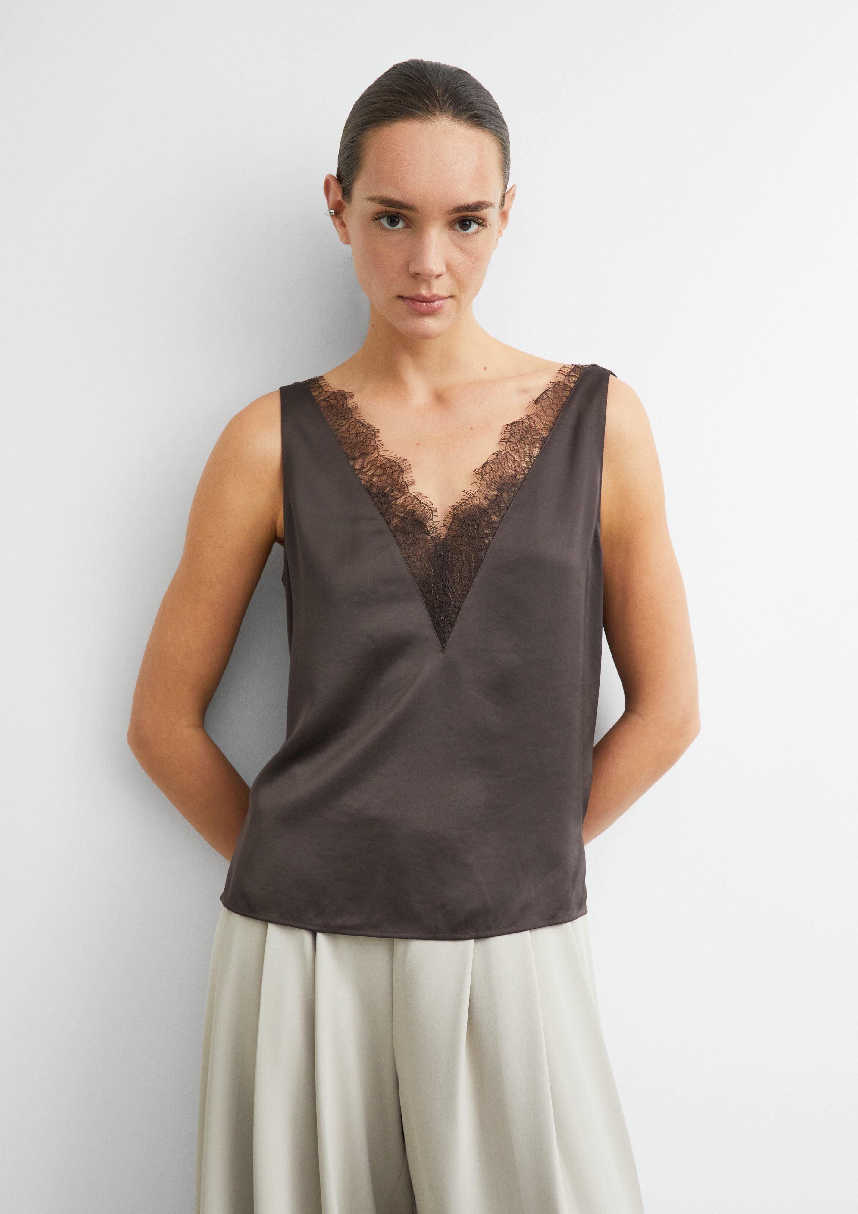 Bluse in braun von COMMA