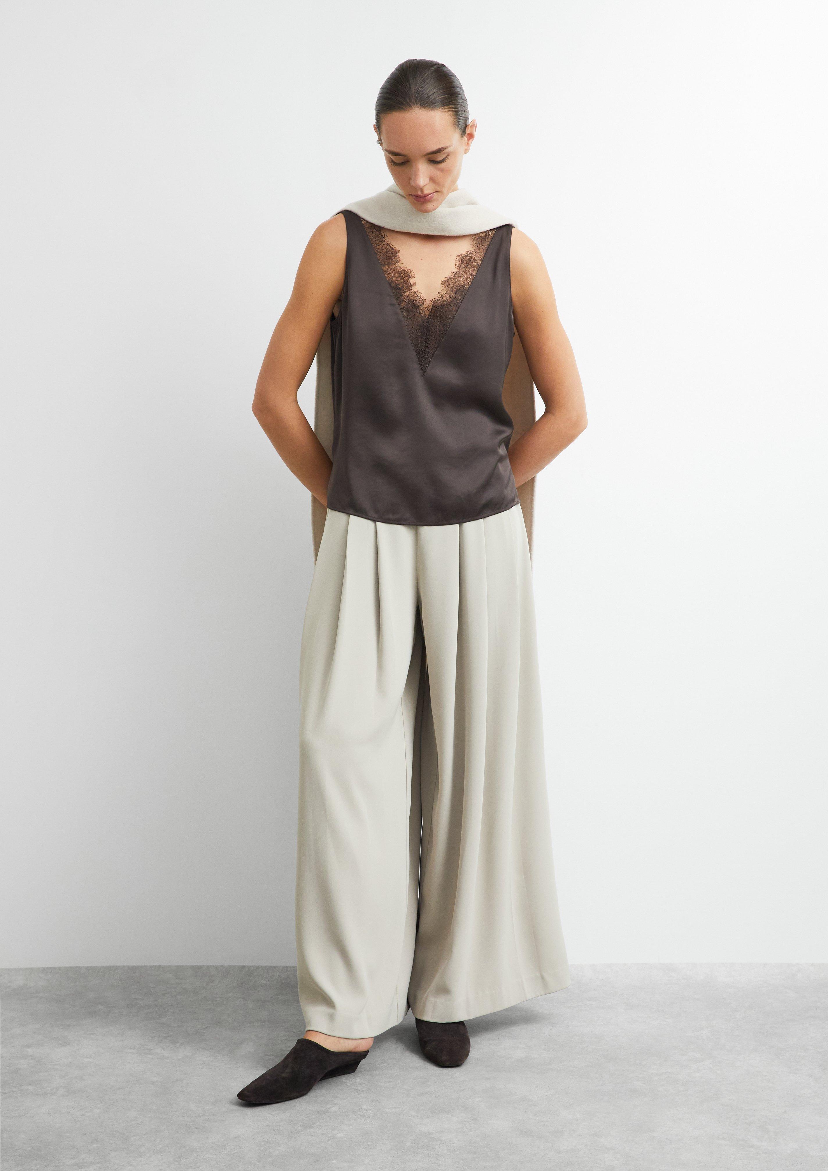 Bluse in braun von COMMA
