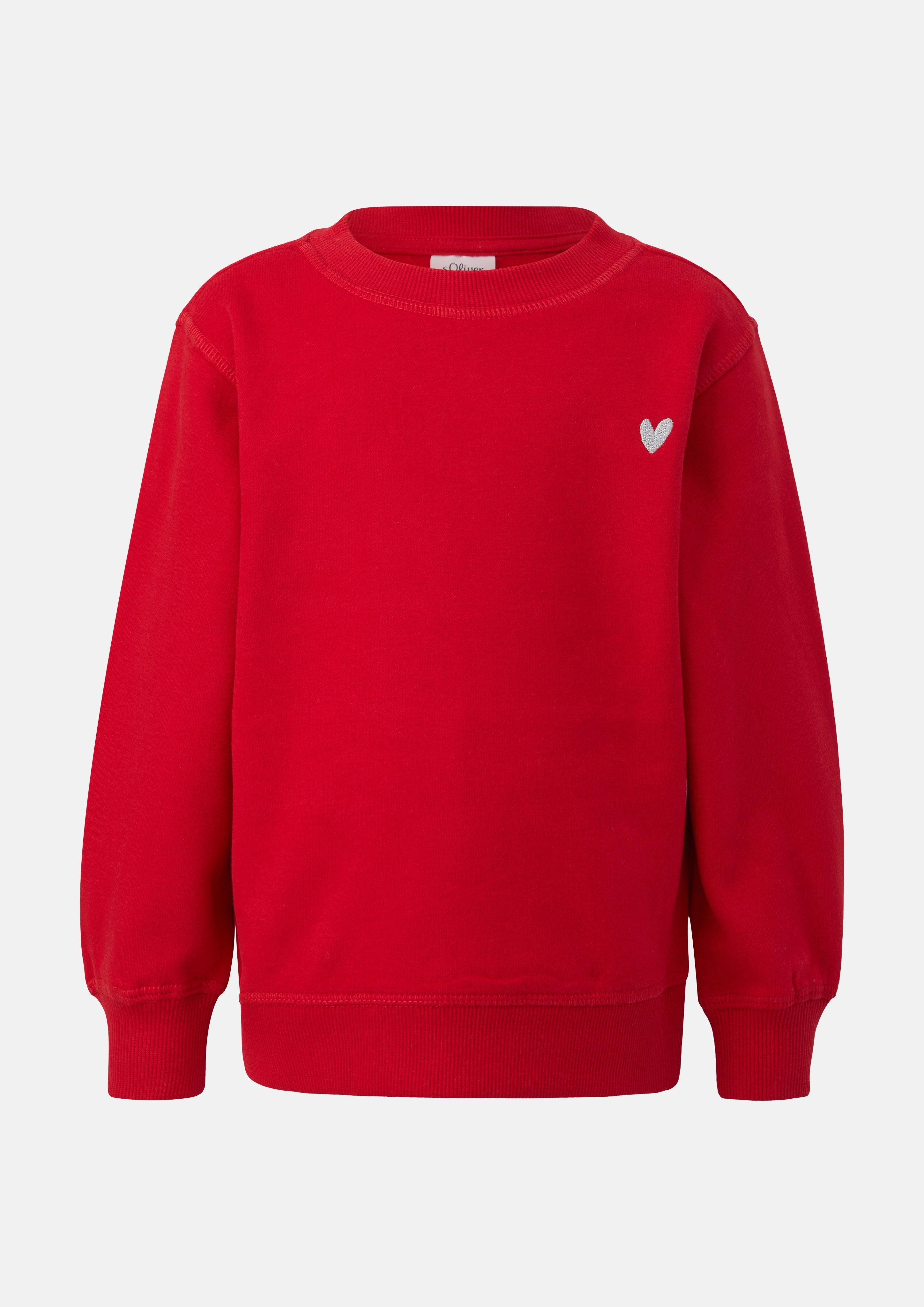 Junior Sweatshirt in rood van s.Oliver