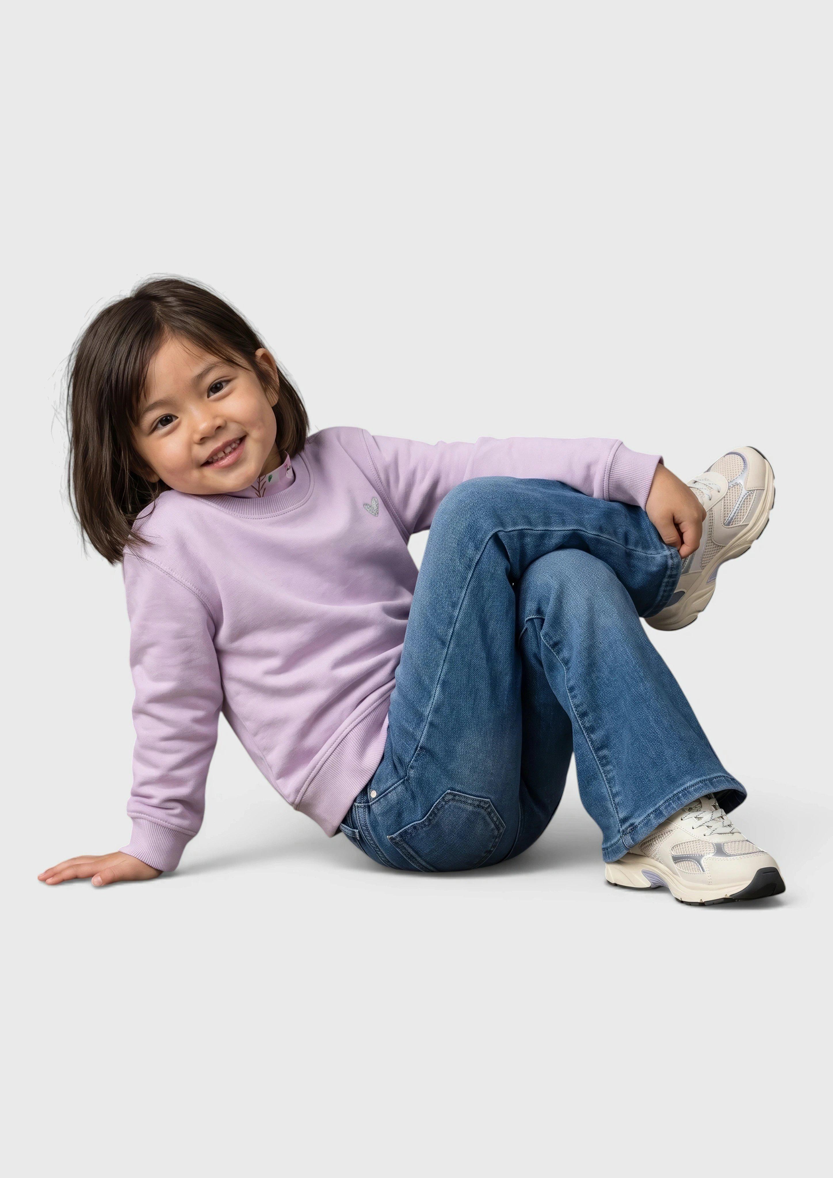 Cozy Unisex Sweatshirt with Embroidery in lilac by s.Oliver