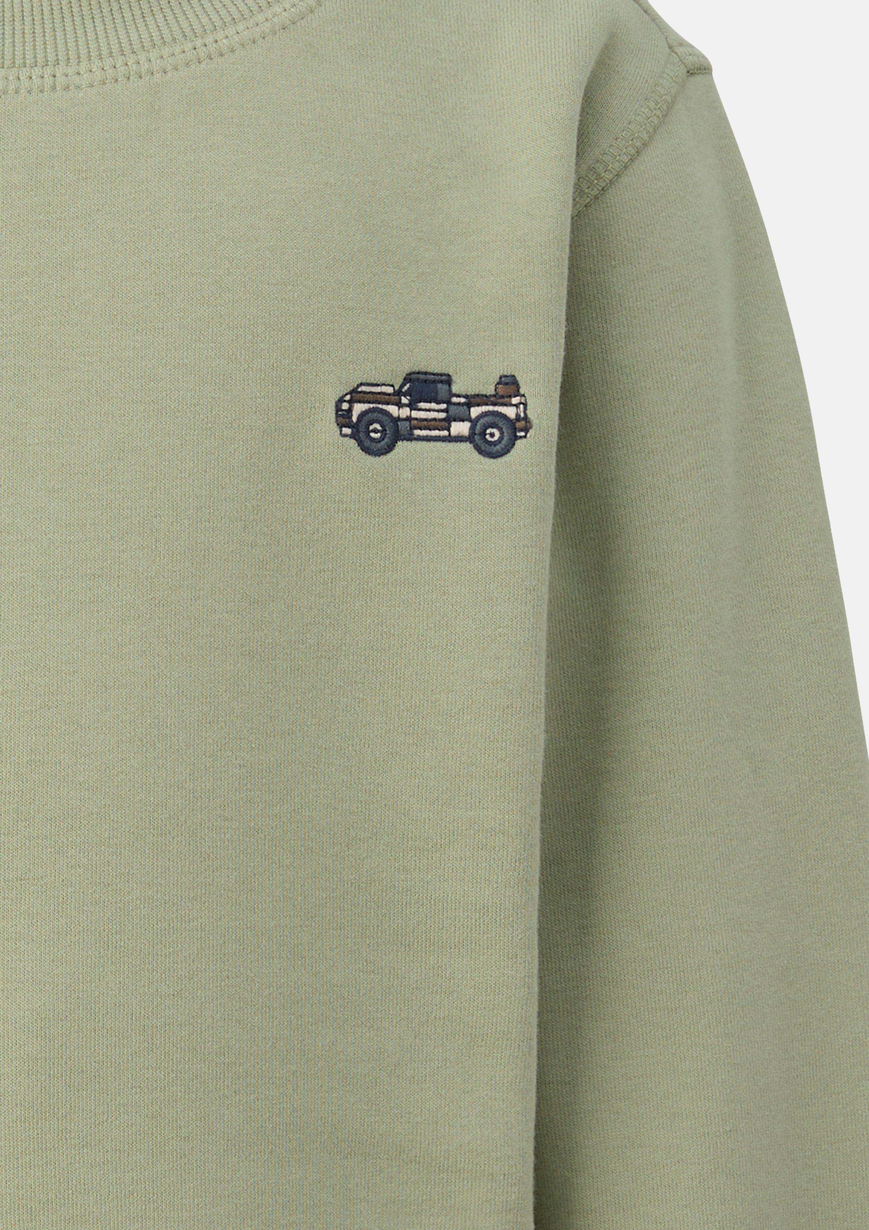 Junior Sweatshirt in olijfgroen van s.Oliver