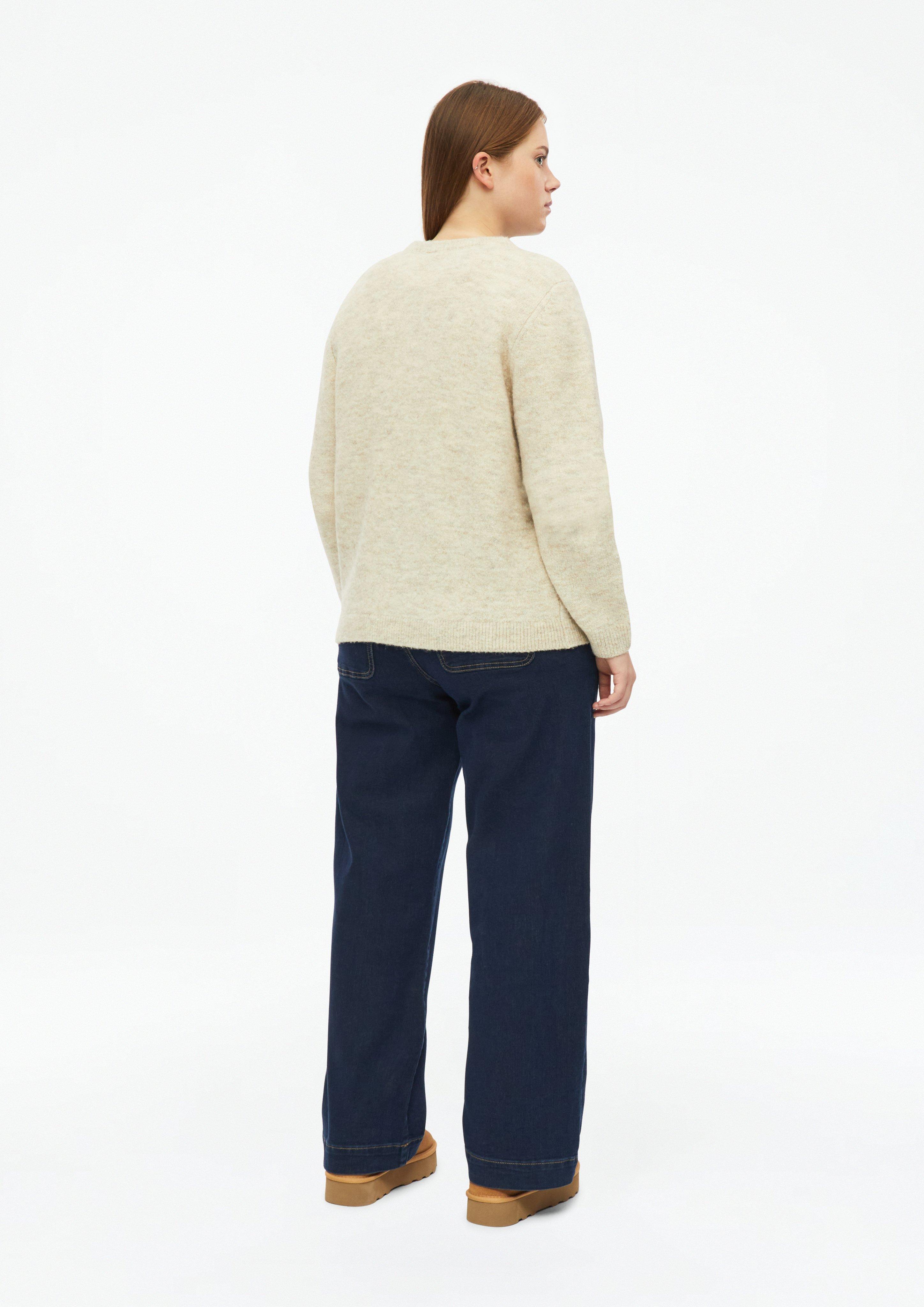 Femmes Cardigan doux à l'aspect chiné en beige de QS CURVE