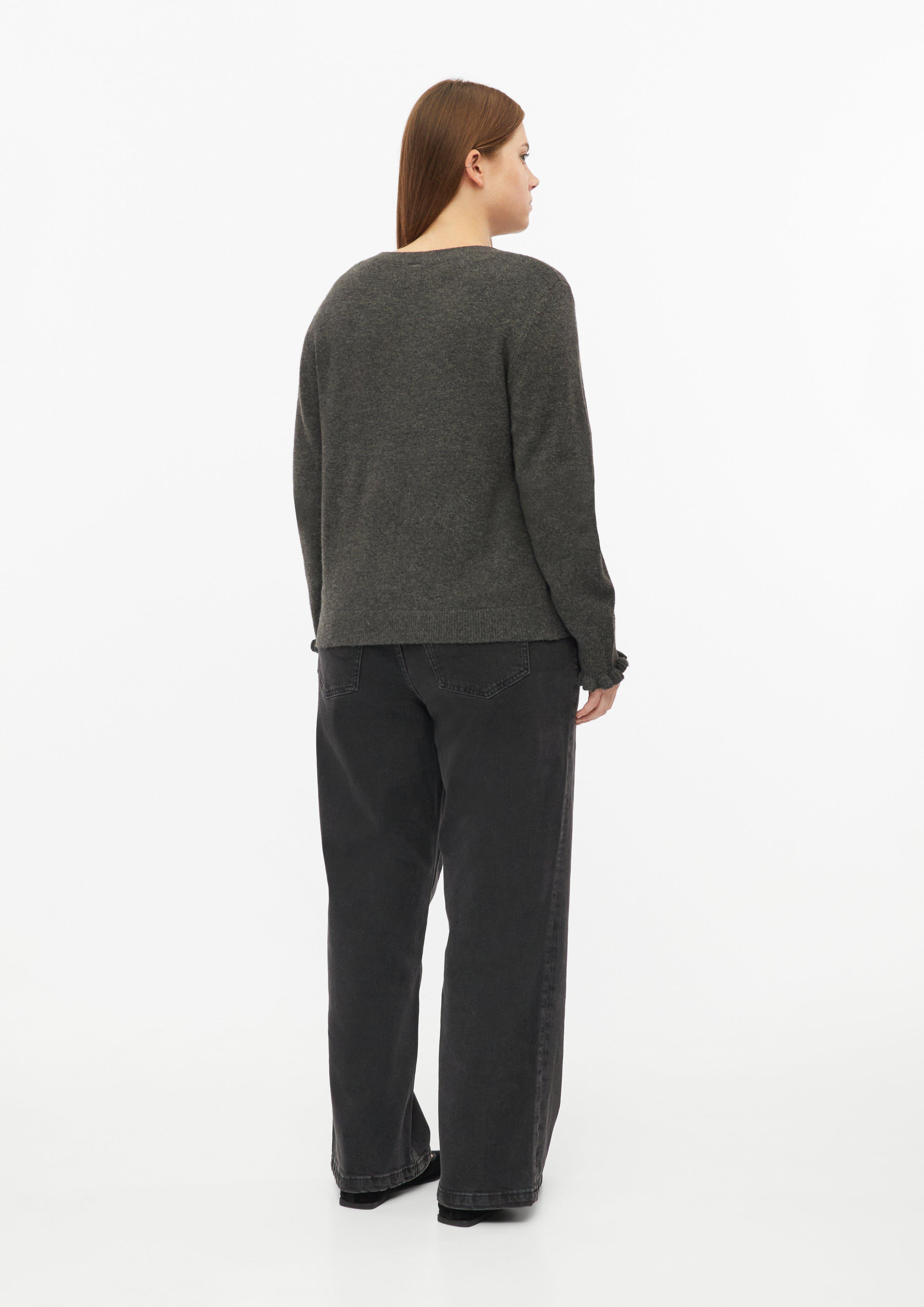Women Cardigan with Bows in grey by QS CURVE