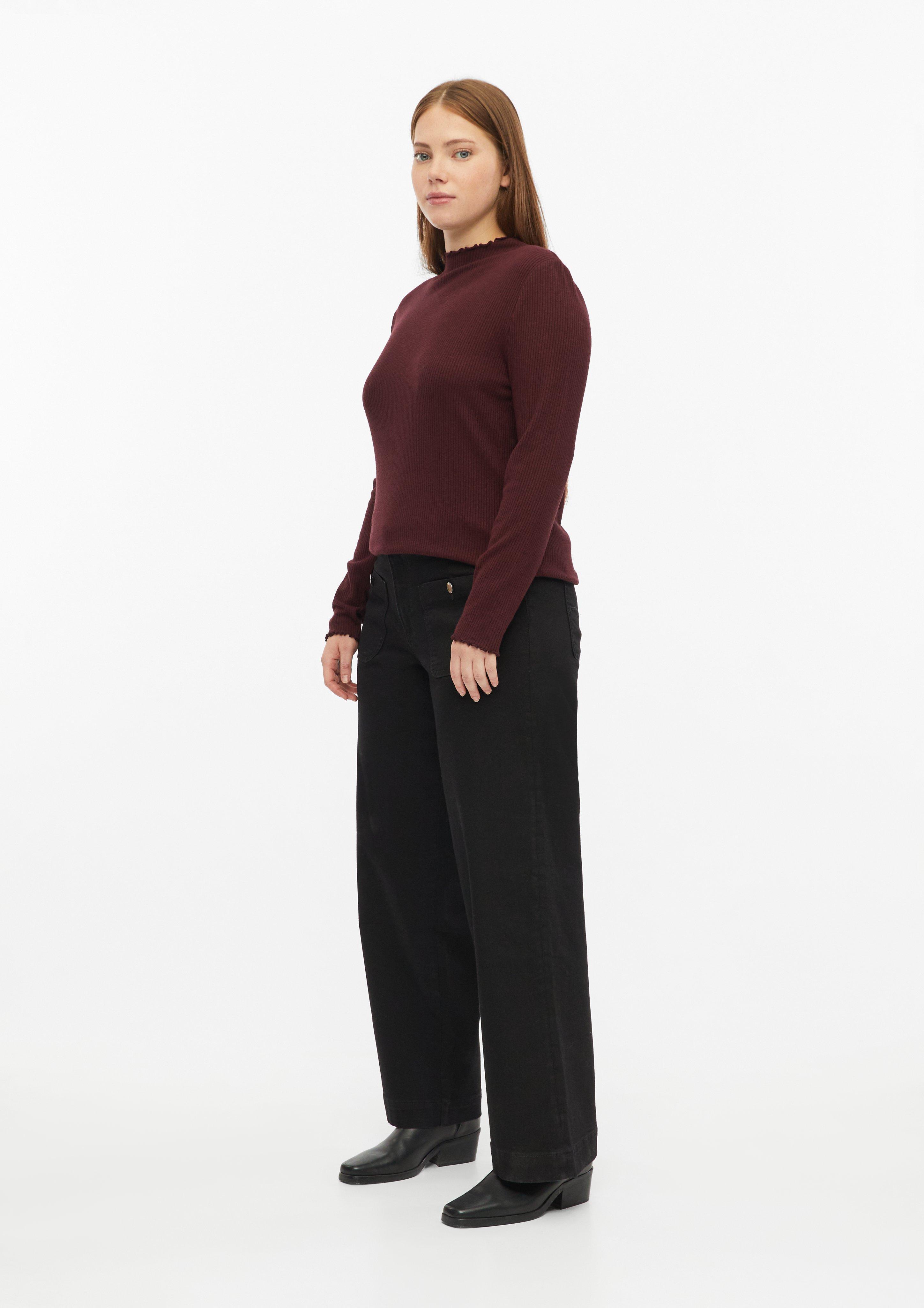 Damen Jeans Wide / Mid Rise / Wide Leg in grau von QS CURVE