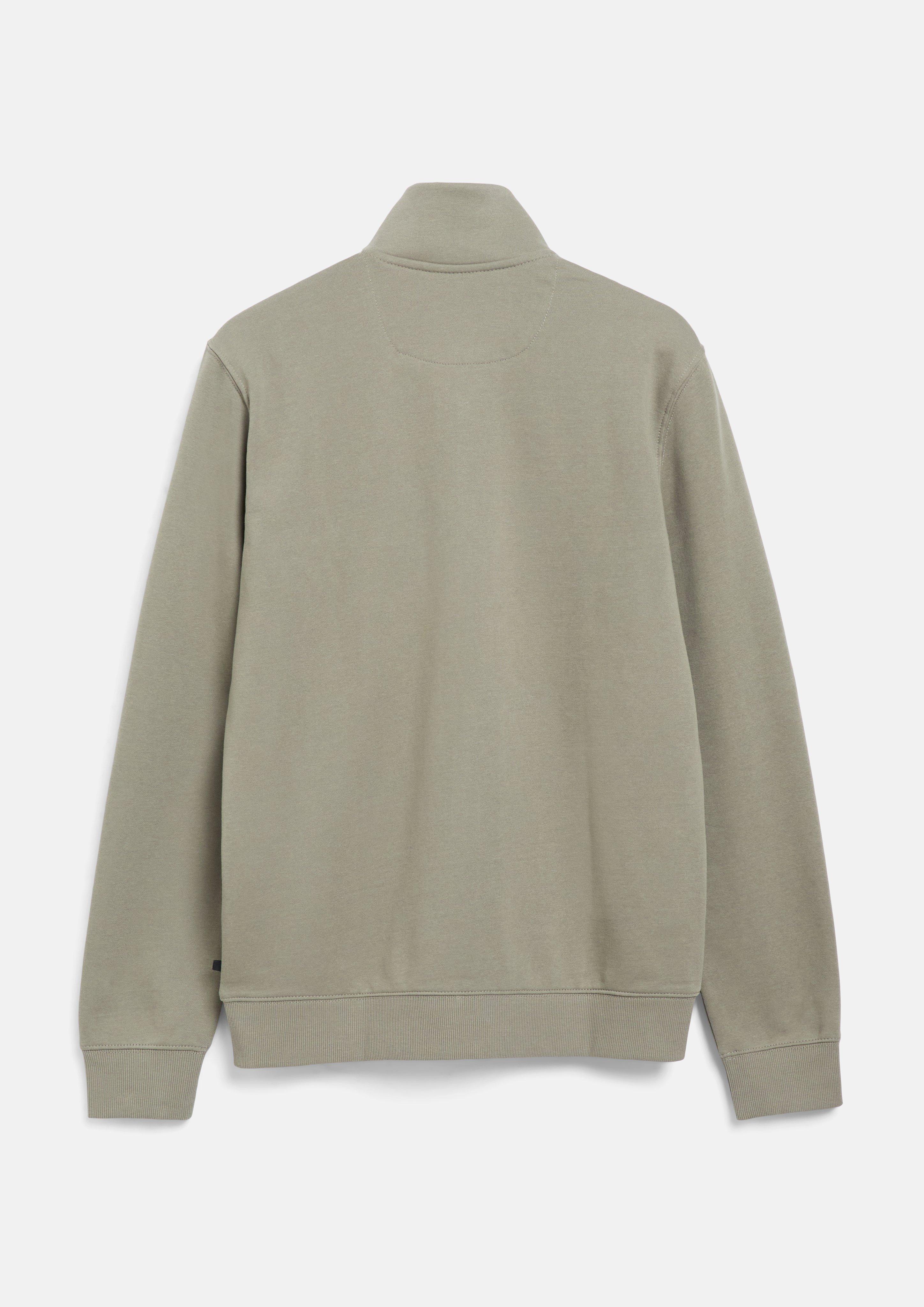 Heren Sweatshirt jas in olijfgroen van s.Oliver