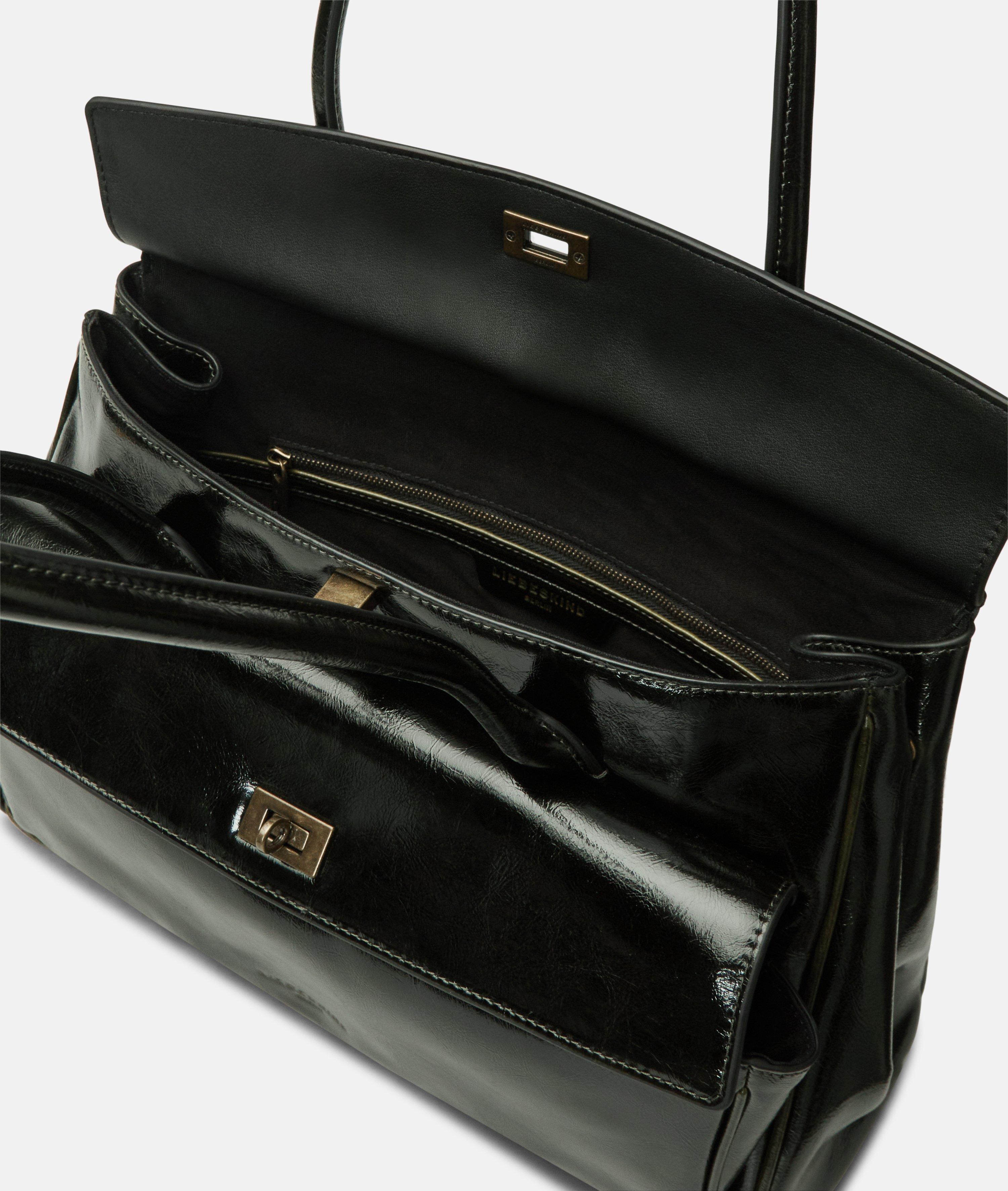Archive Gloria II Satchel L in olive, rot & braun