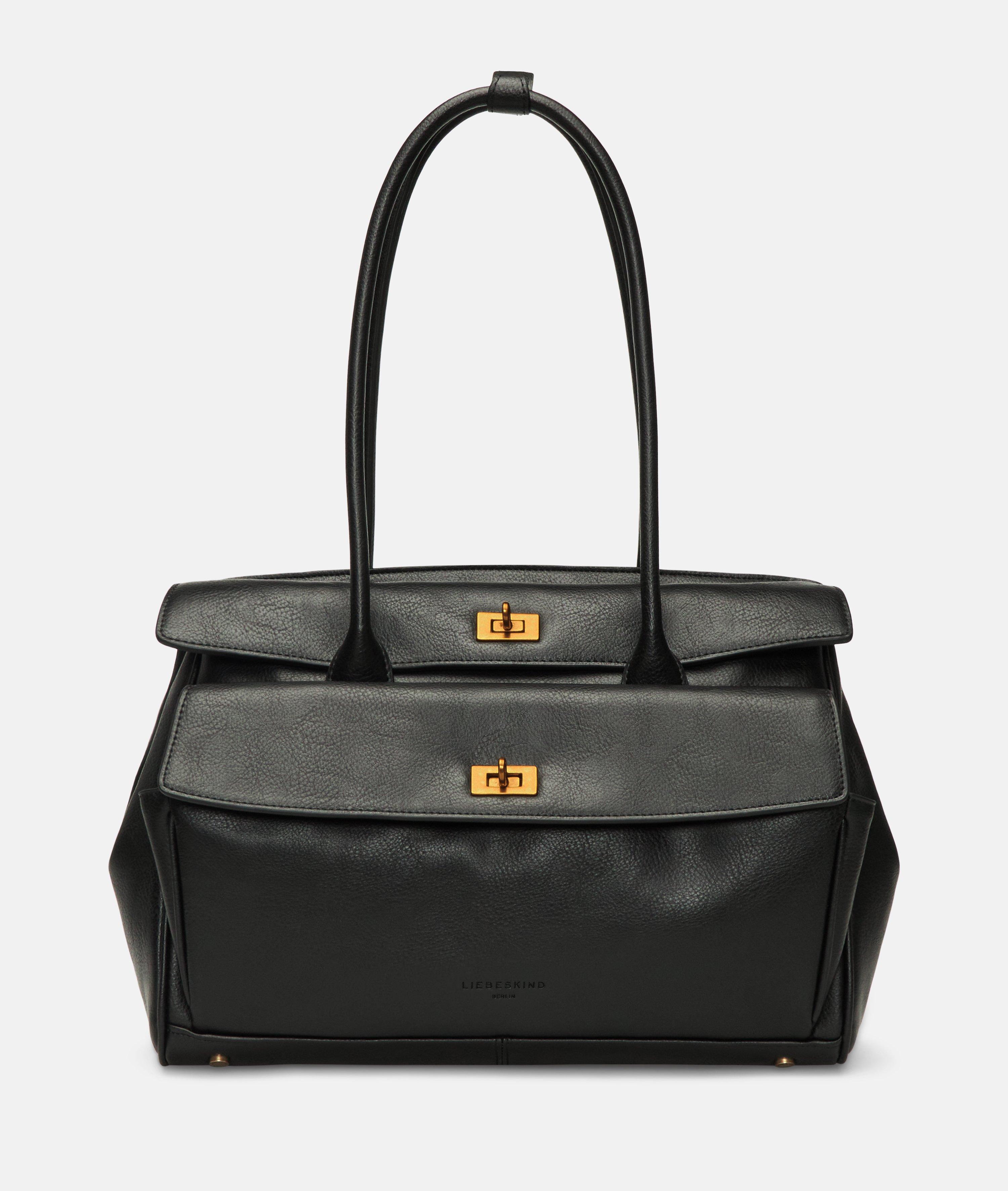 Archive Gloria II Satchel L in schwarz & rot