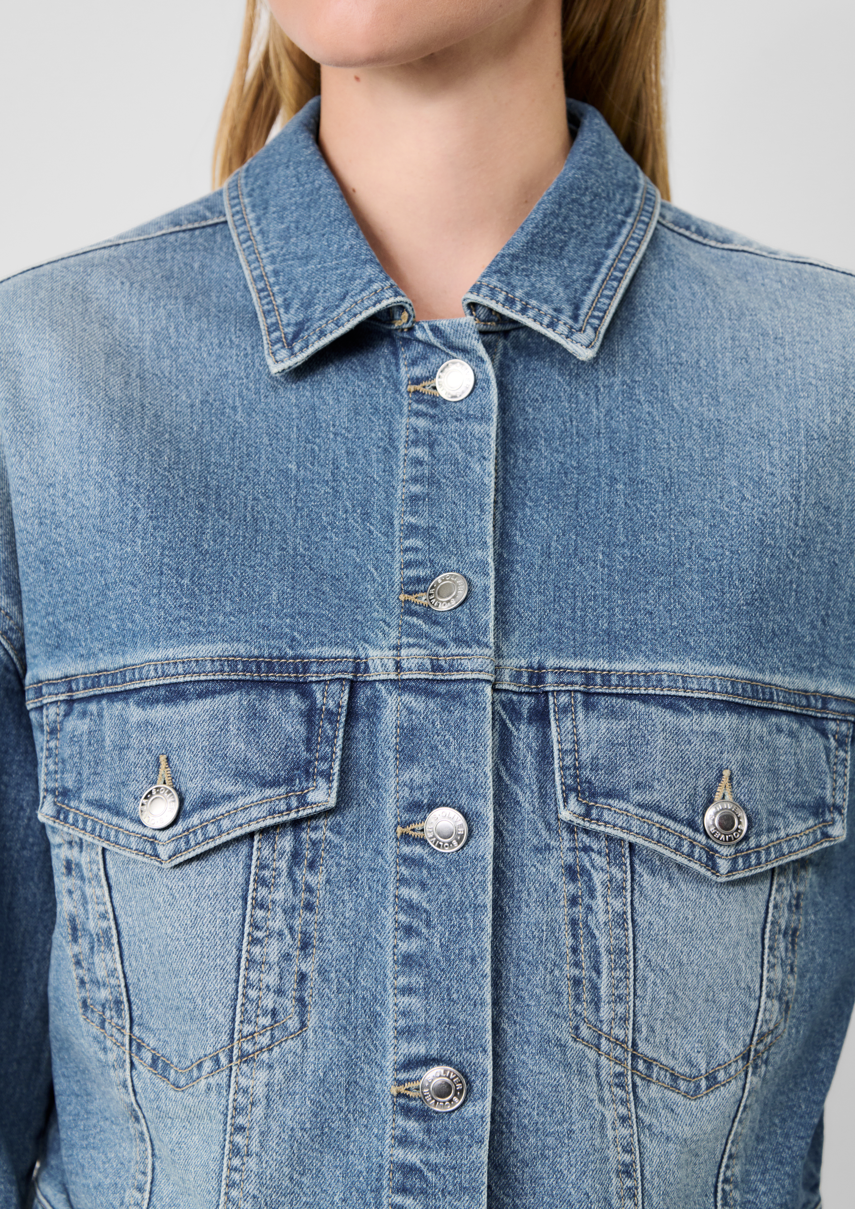 Femmes s.Oliver x Heidi Klum : veste en jean en bleu de s.Oliver