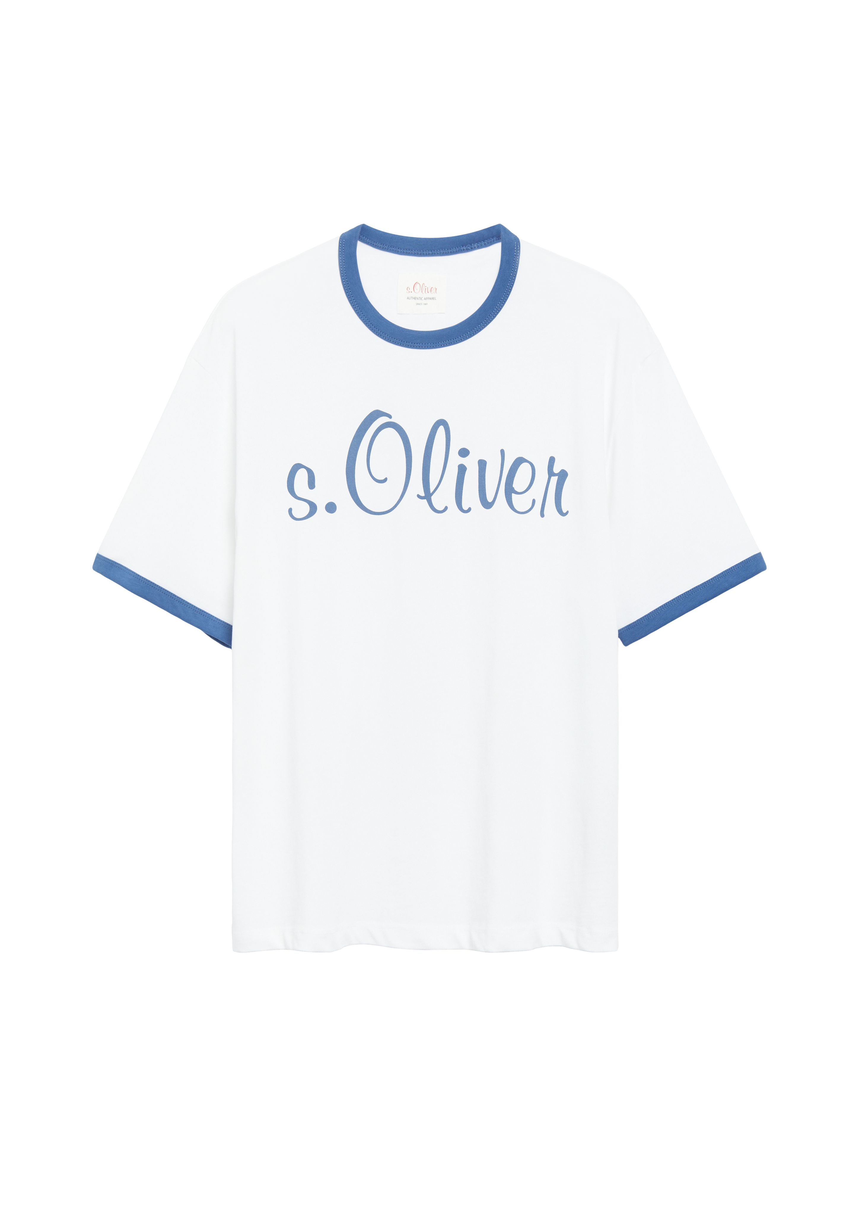 T-shirt met moderne pasvorm en logo