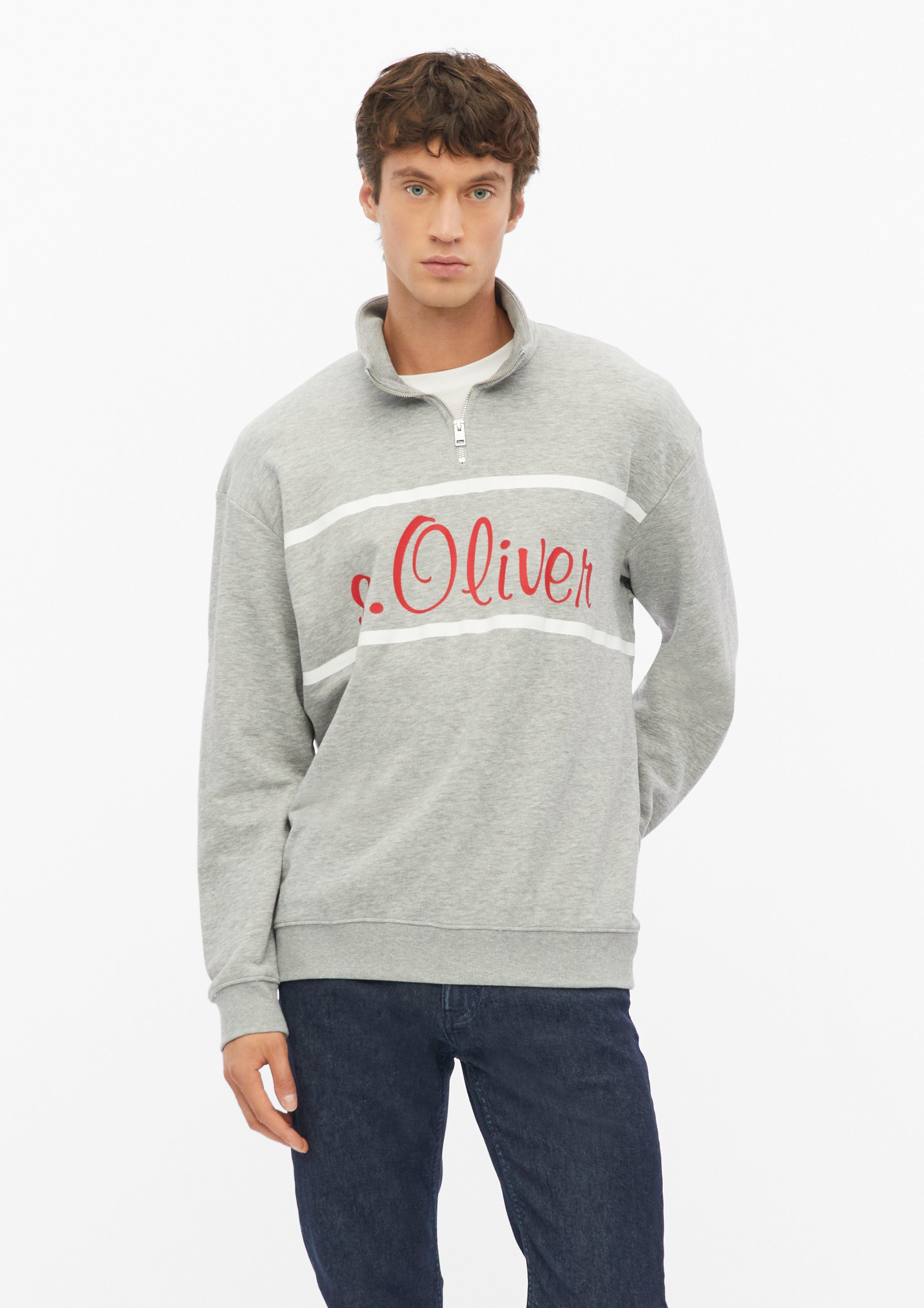 Sweatshirt in Farbe grau meliert von s.Oliver