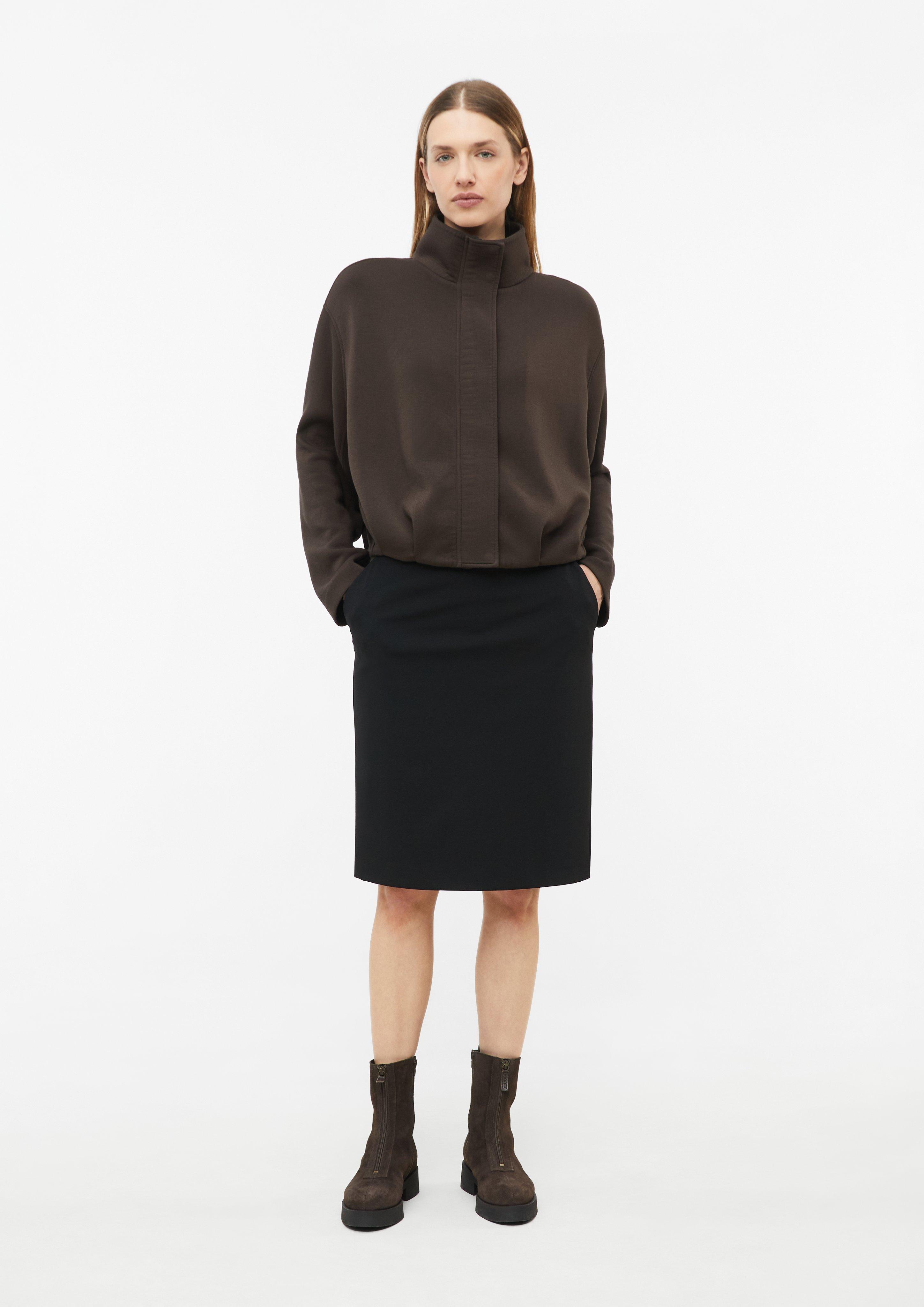 Pencil Skirt mit Eingrifftaschen in schwarz von COMMA
